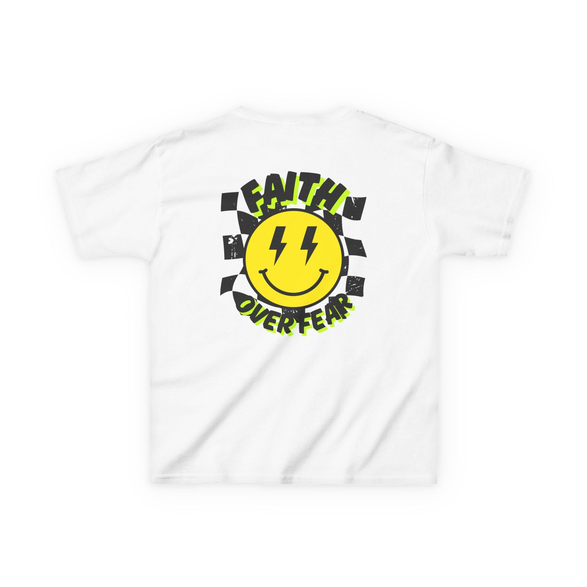 Faith Over Fear (front and back) Kids Tee