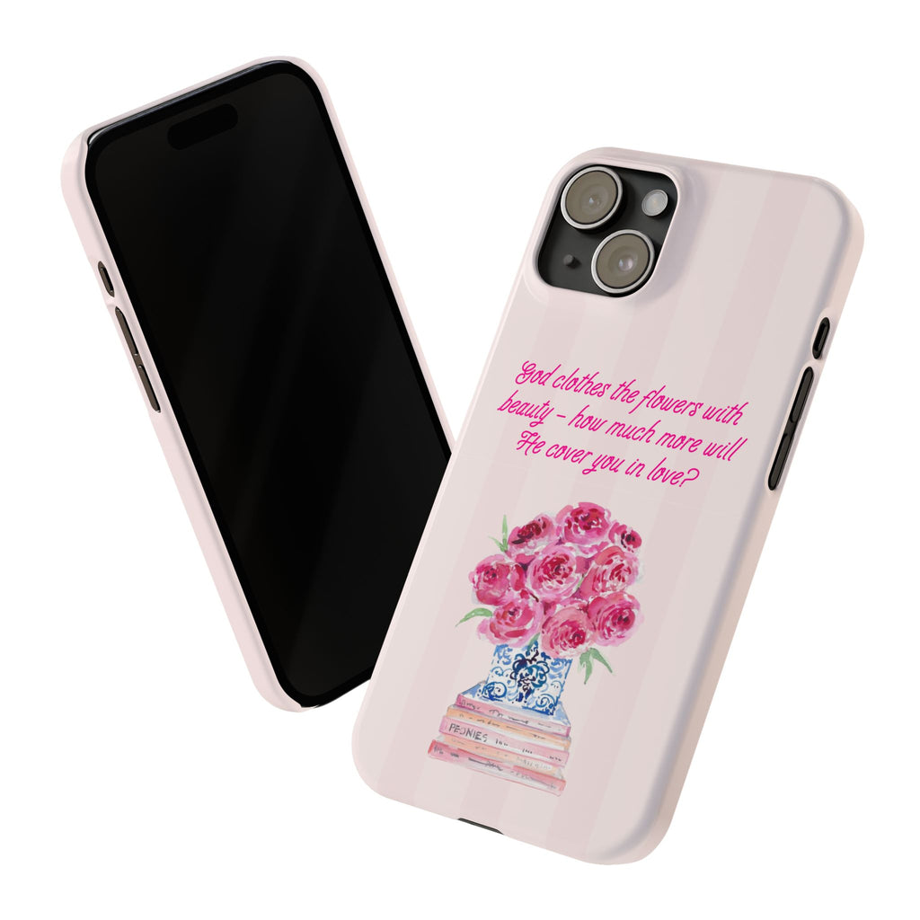 God Clothes The Flowers In Beauty Calling iPhone Case