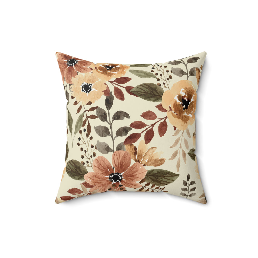 Neutral Flower Pillow
