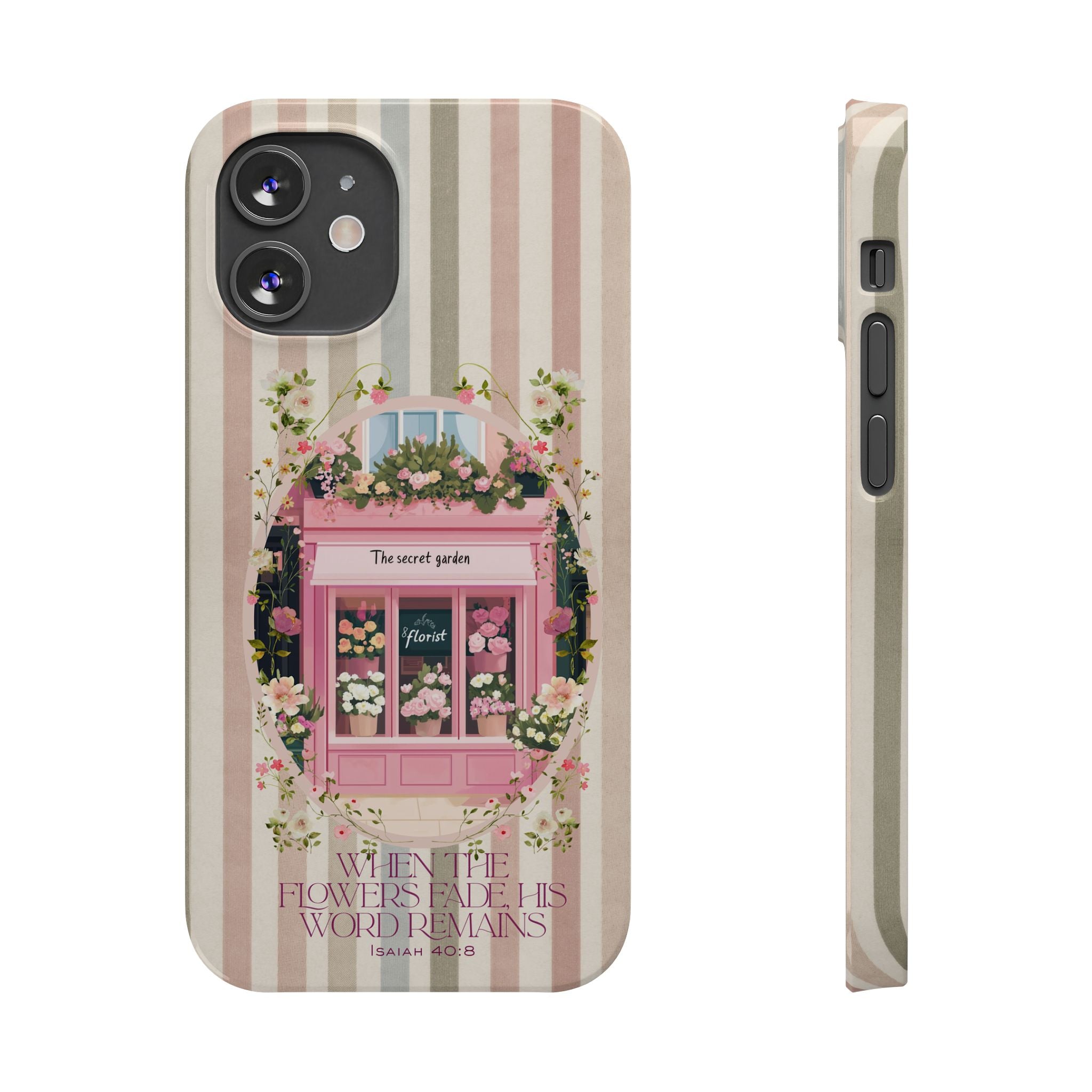 When The Flowers Fade His Word Remains iPhone Case