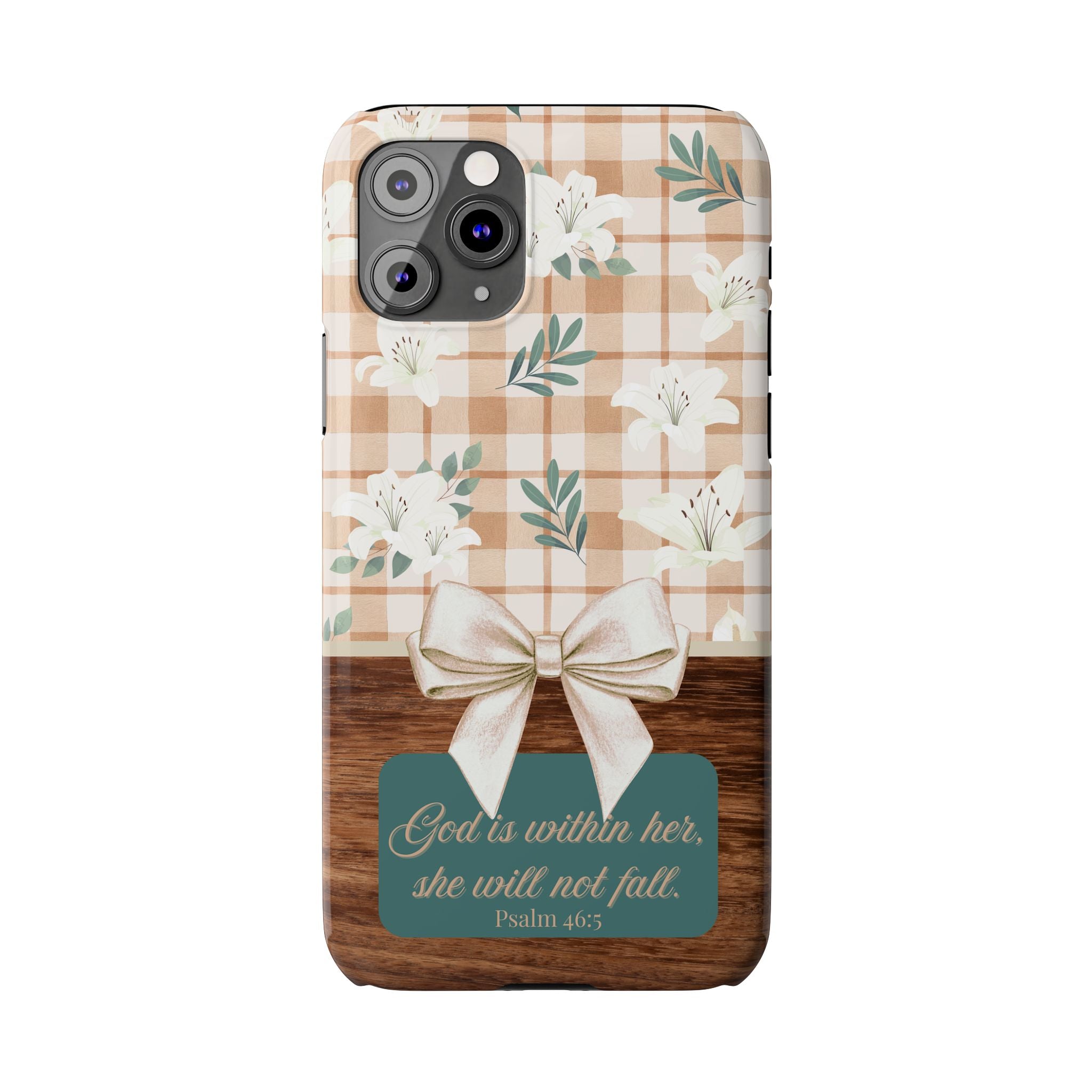 God Is Within Her She Will Not Fall iPhone Case
