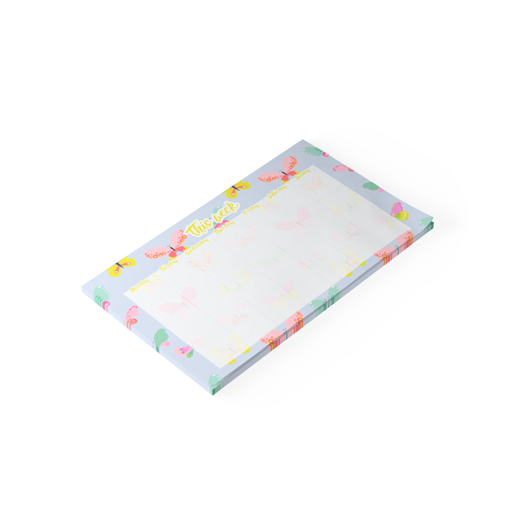 Butterfly Weekly Planner 10x6 Post-it Note Pad