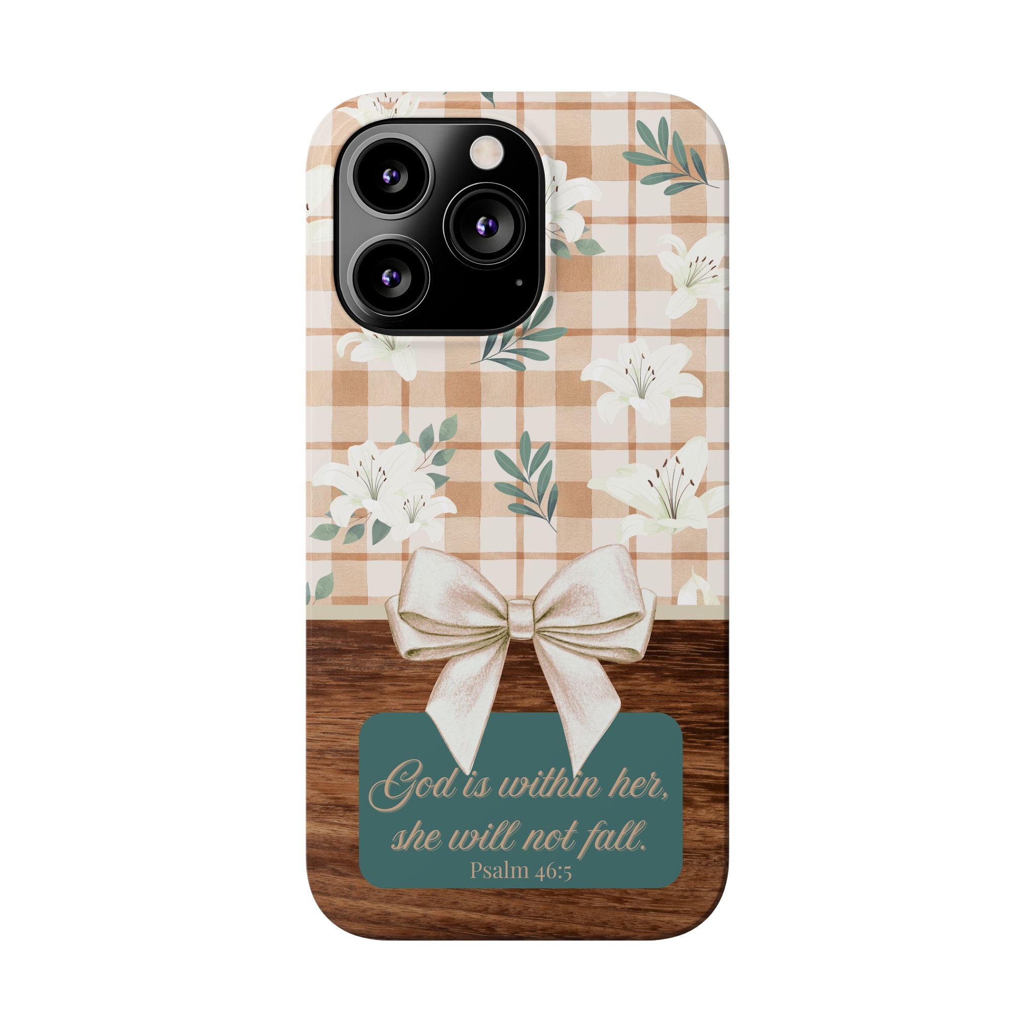 God Is Within Her She Will Not Fall iPhone Case