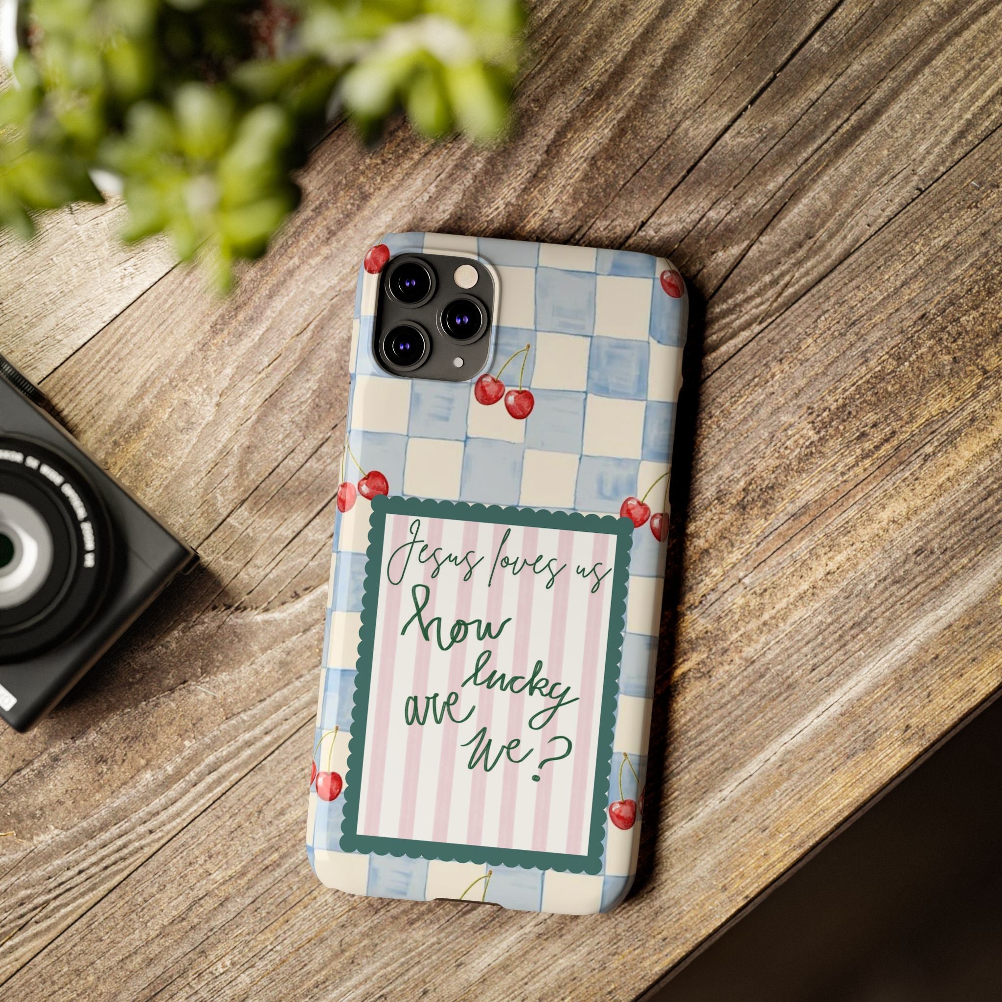 Jesus Loves Us iPhone Case