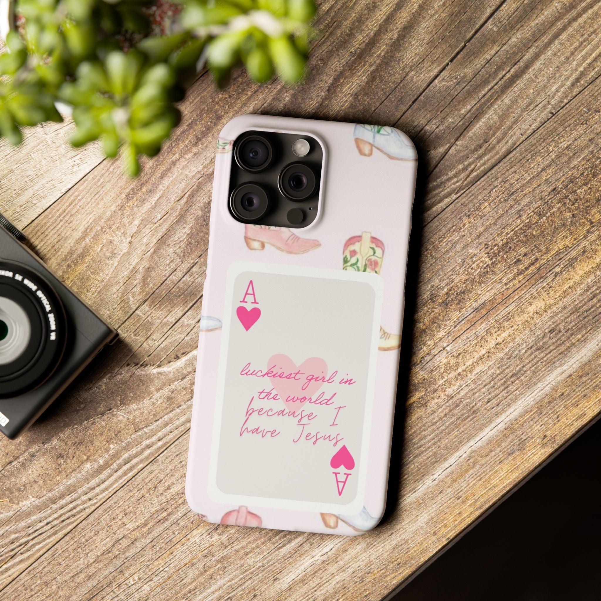 Luckiest Girl In The World iPhone Case