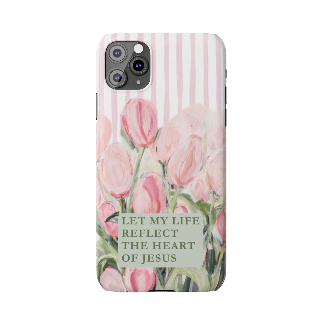 Let My Life Reflect The Heart Of Jesus iPhone Case