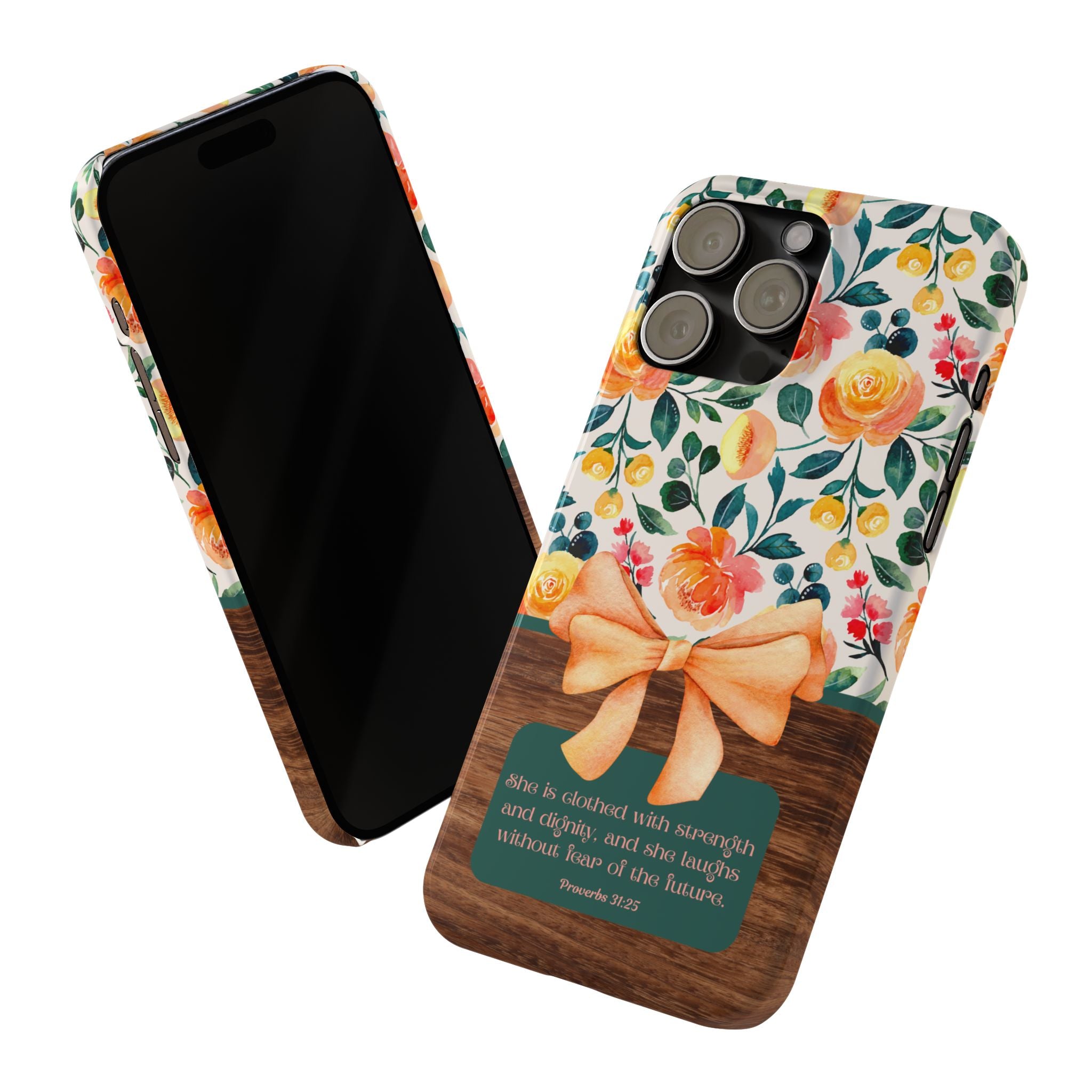 She Is Clothed With Strength & Dignity iPhone Case
