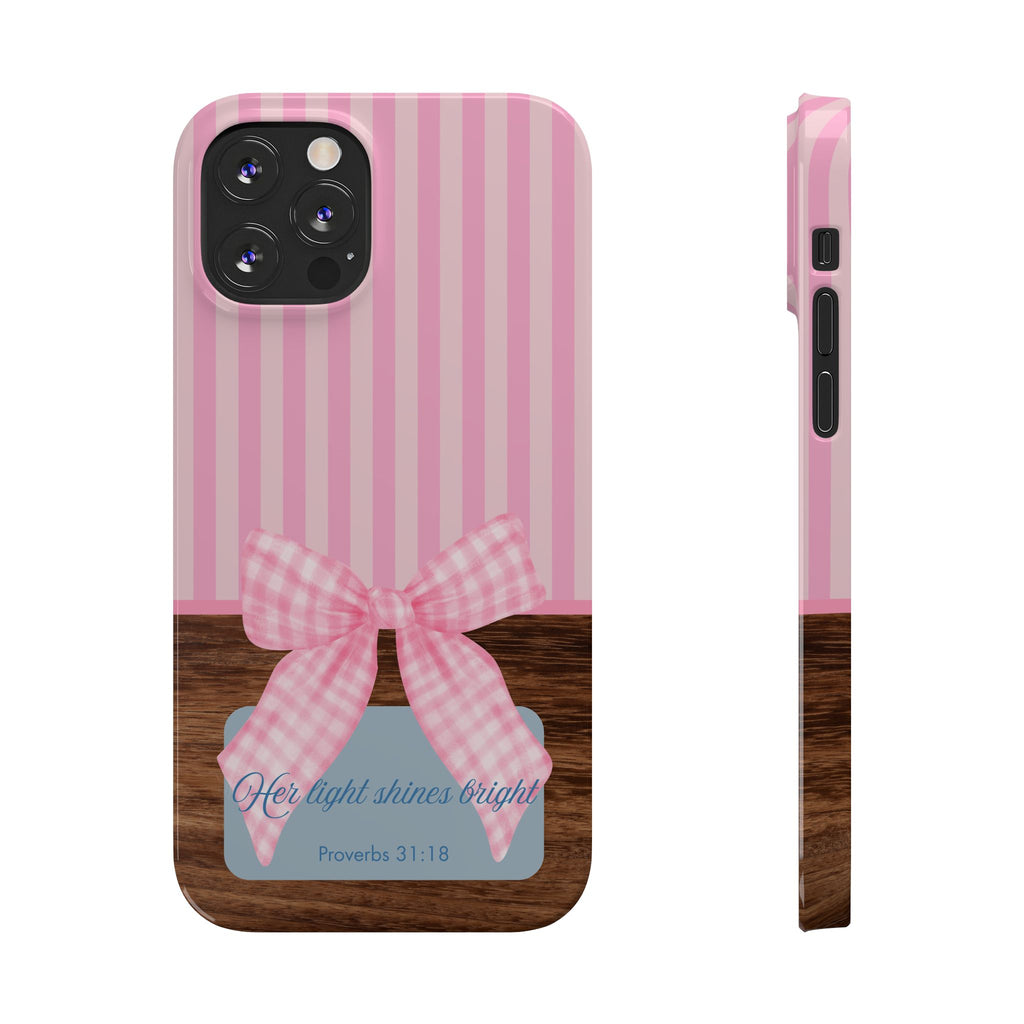 Her Light Shines Bright iPhone Case