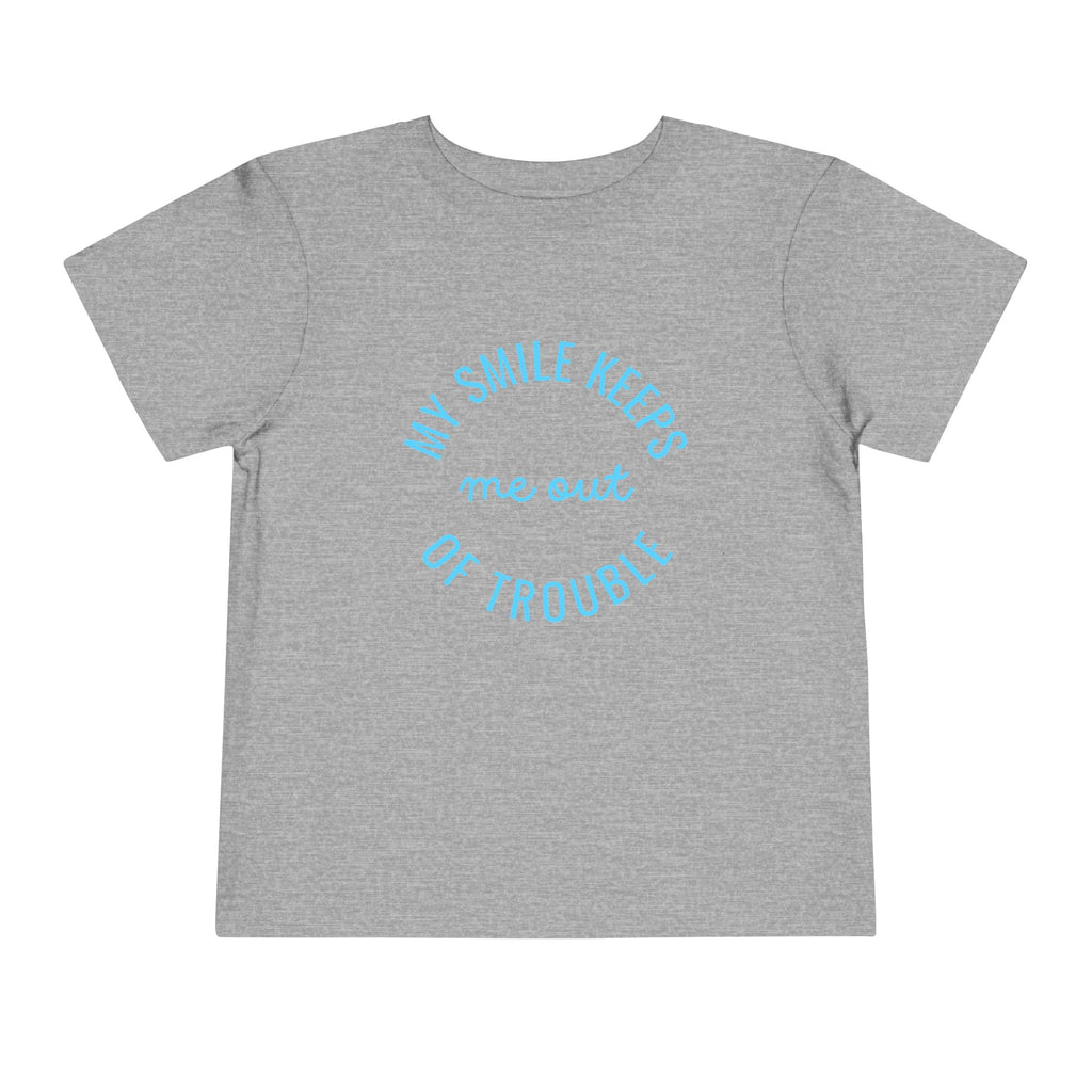 My Smile Keeps Me Out Of Trouble Toddler Tee
