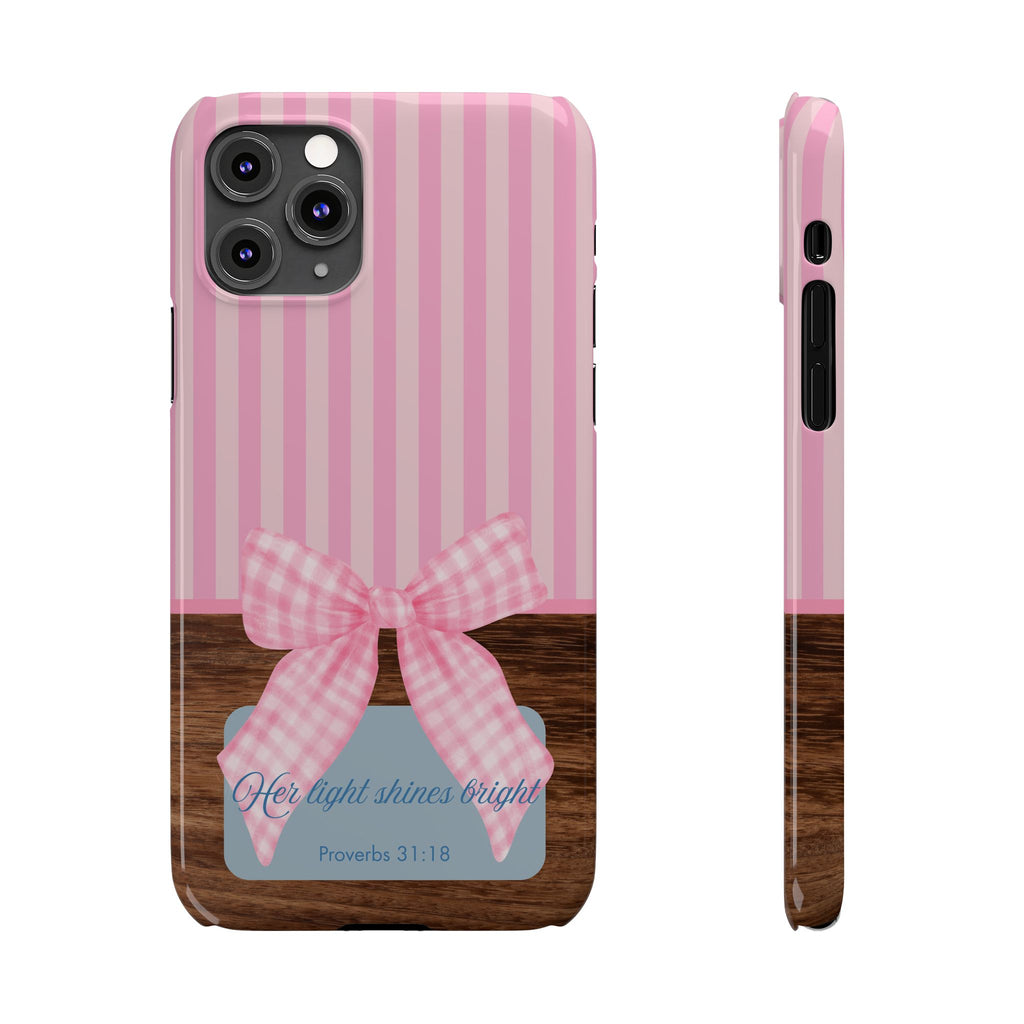 Her Light Shines Bright iPhone Case