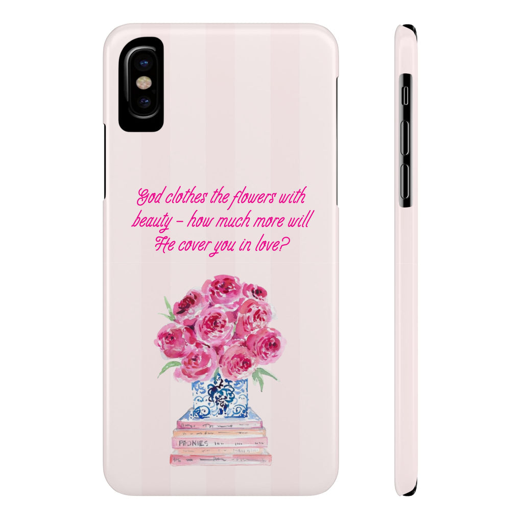 God Clothes The Flowers In Beauty Calling iPhone Case