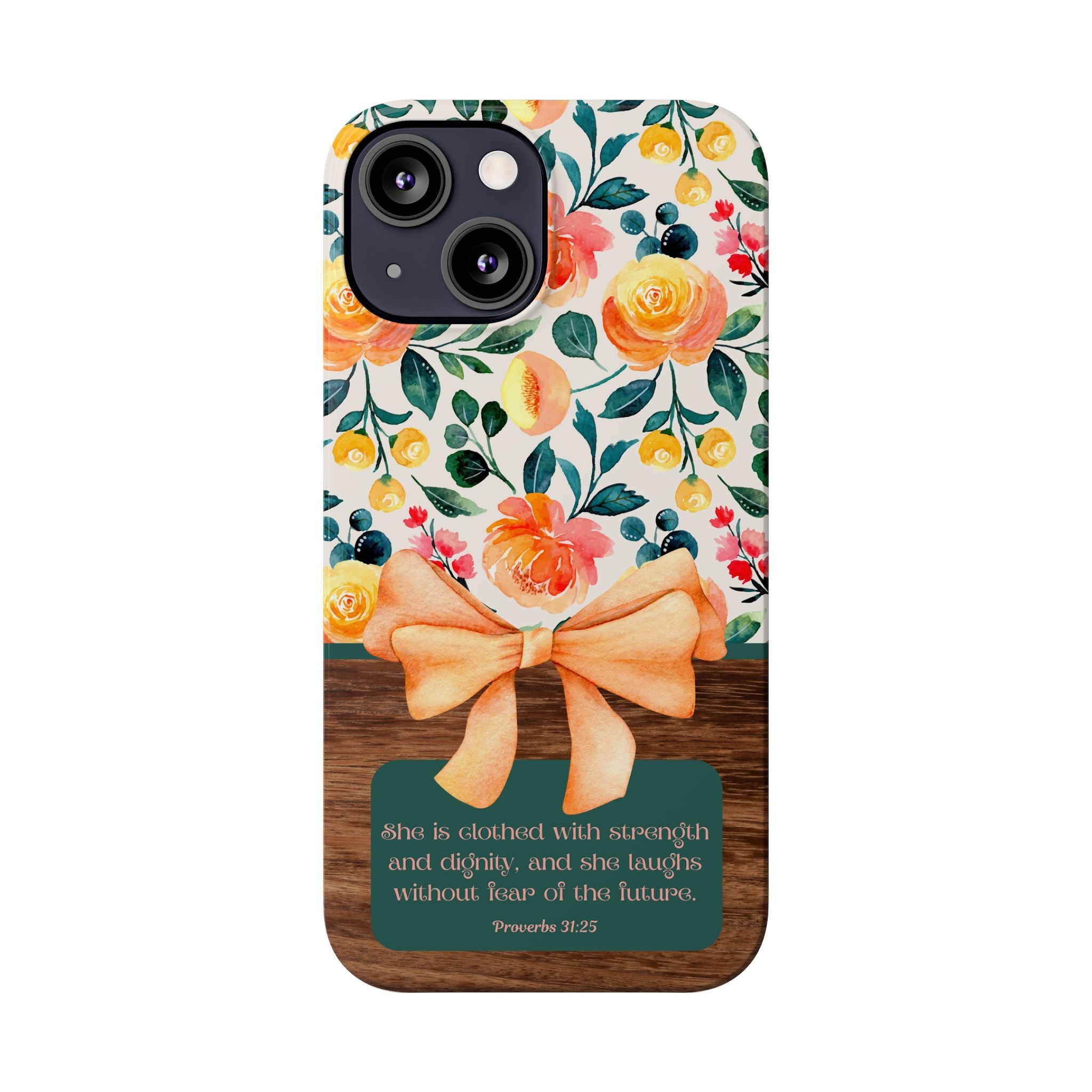 She Is Clothed With Strength & Dignity iPhone Case
