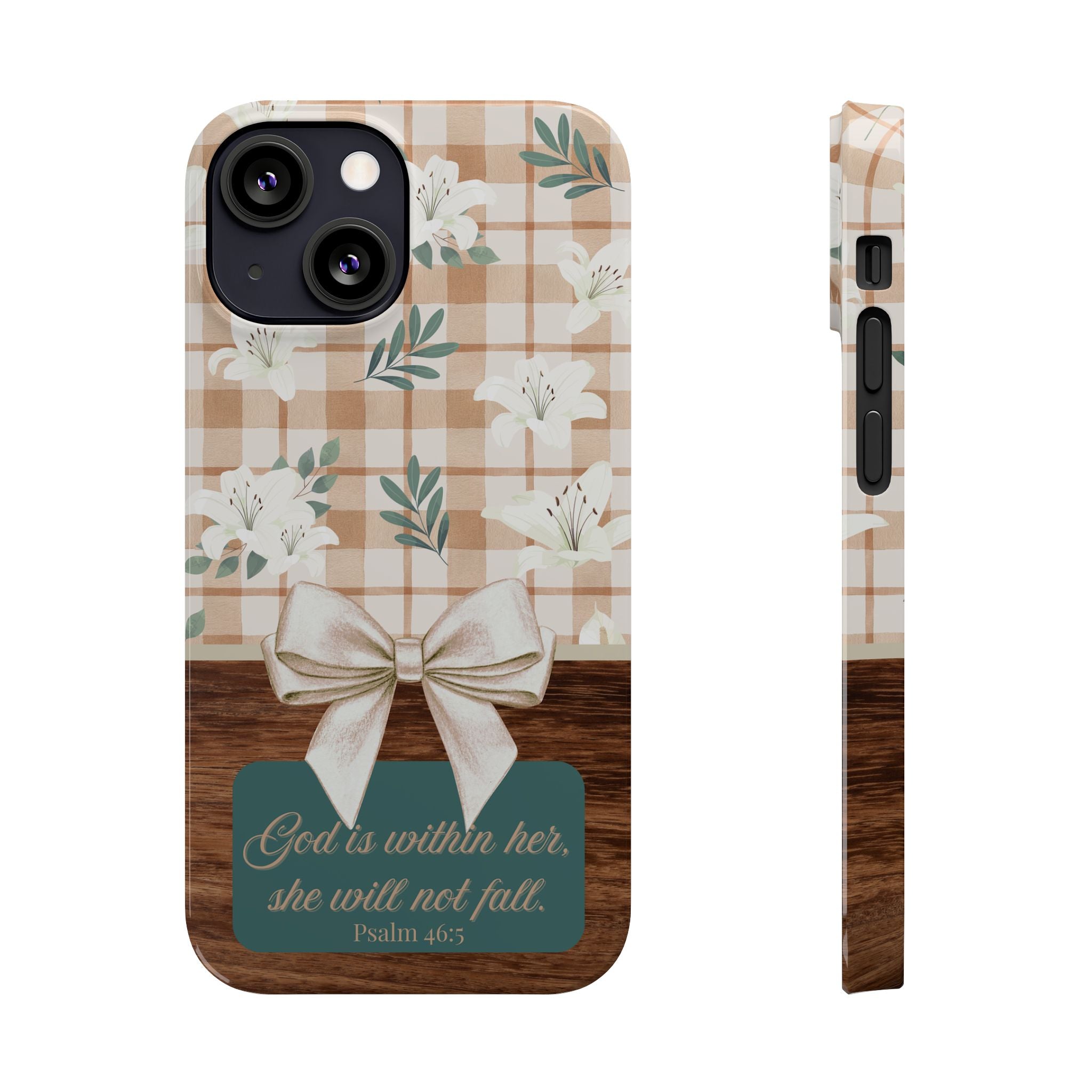 God Is Within Her She Will Not Fall iPhone Case