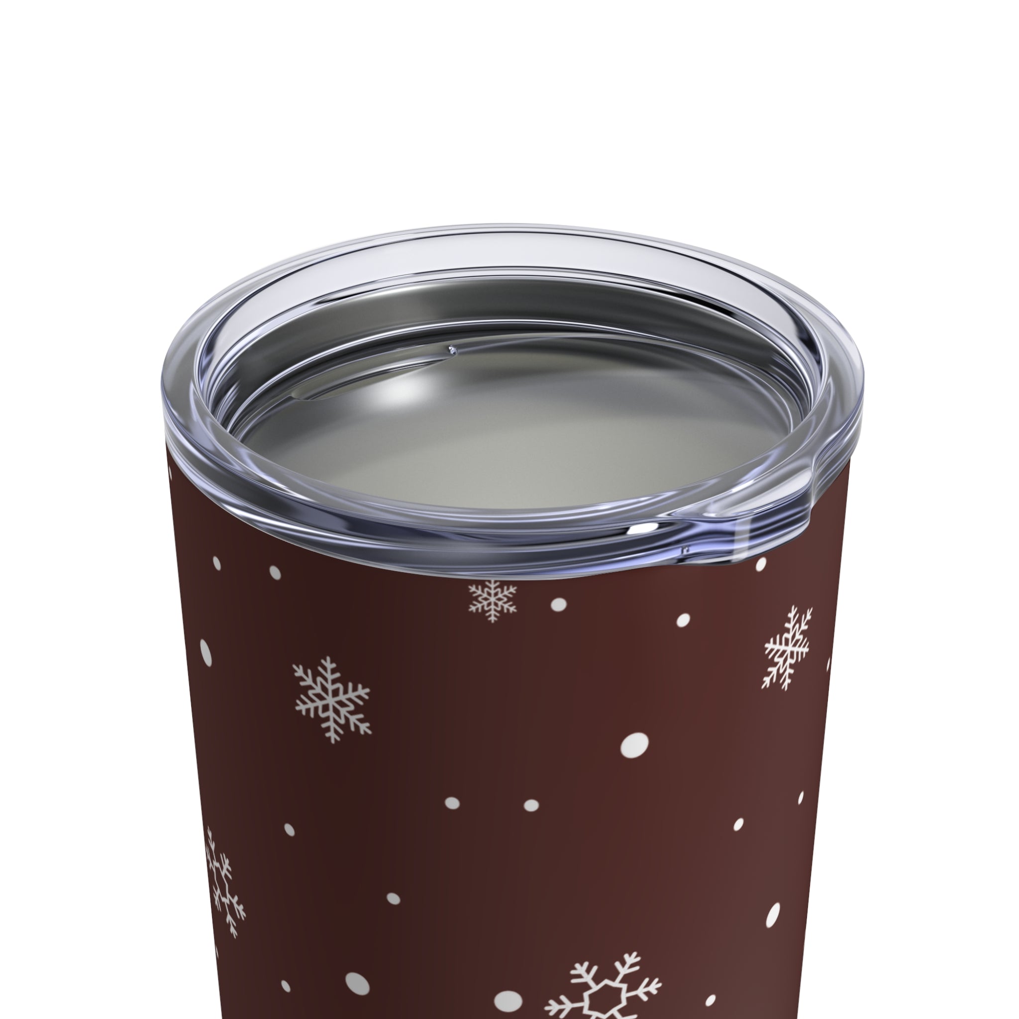 Maroon Snowflake Mini Tumbler