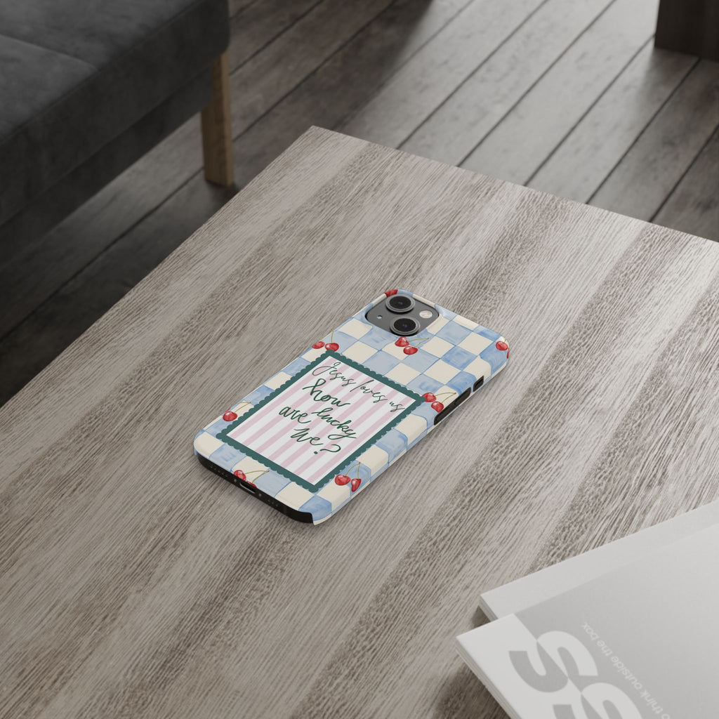 Jesus Loves Us iPhone Case