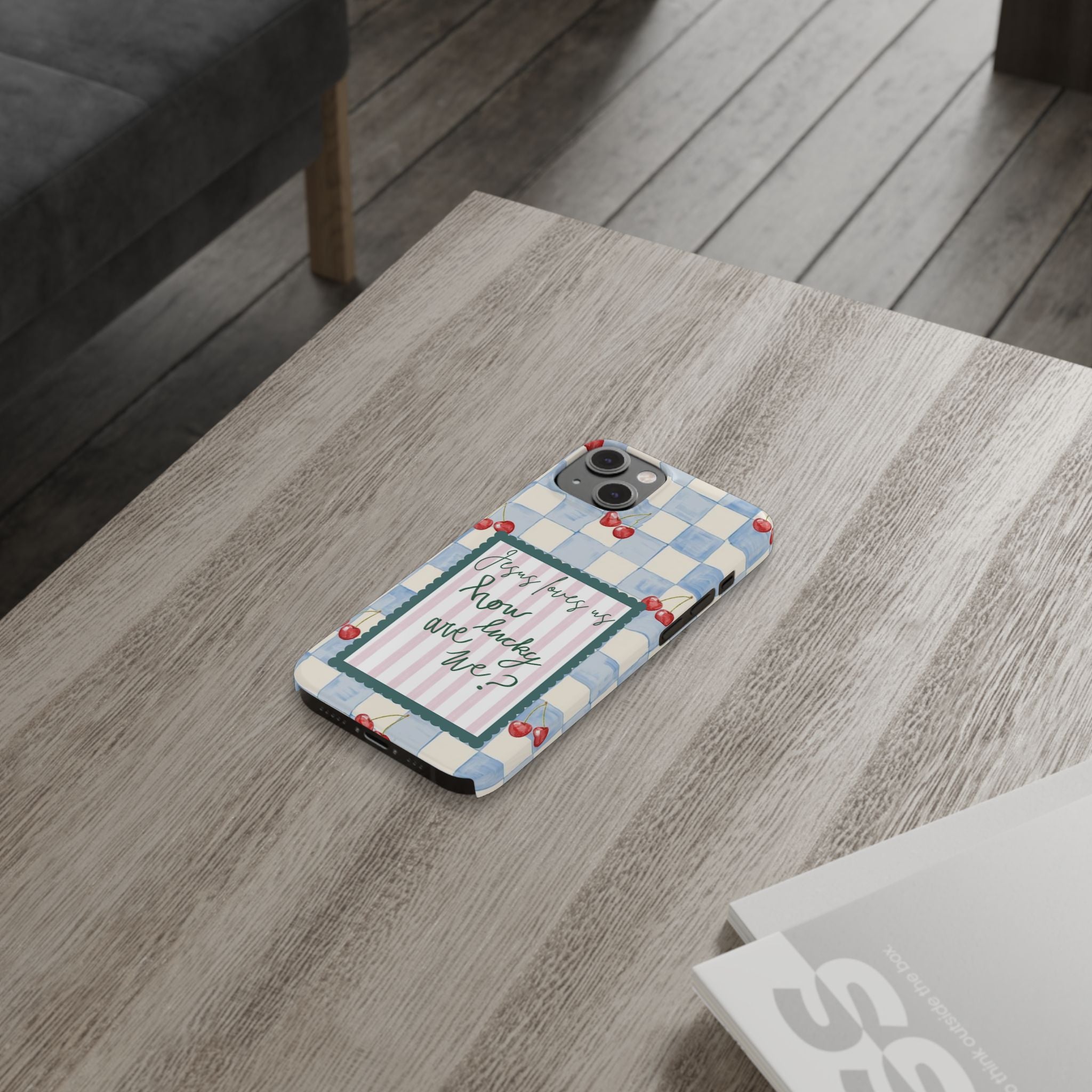 Jesus Loves Us iPhone Case