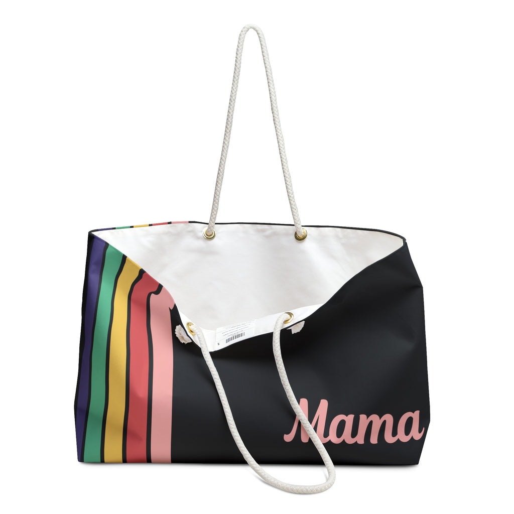 Mama Striped Weekender Bag