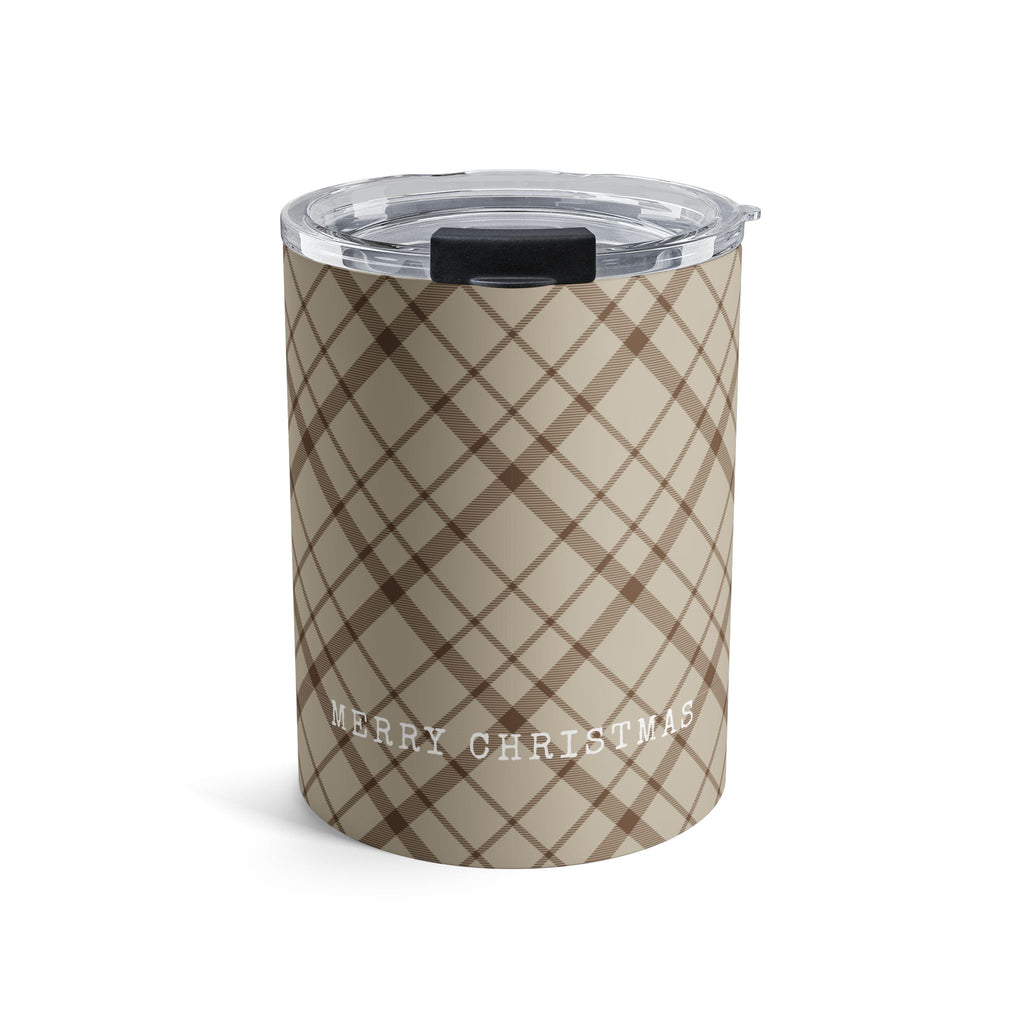 Plaid Merry Christmas Mini Tumbler