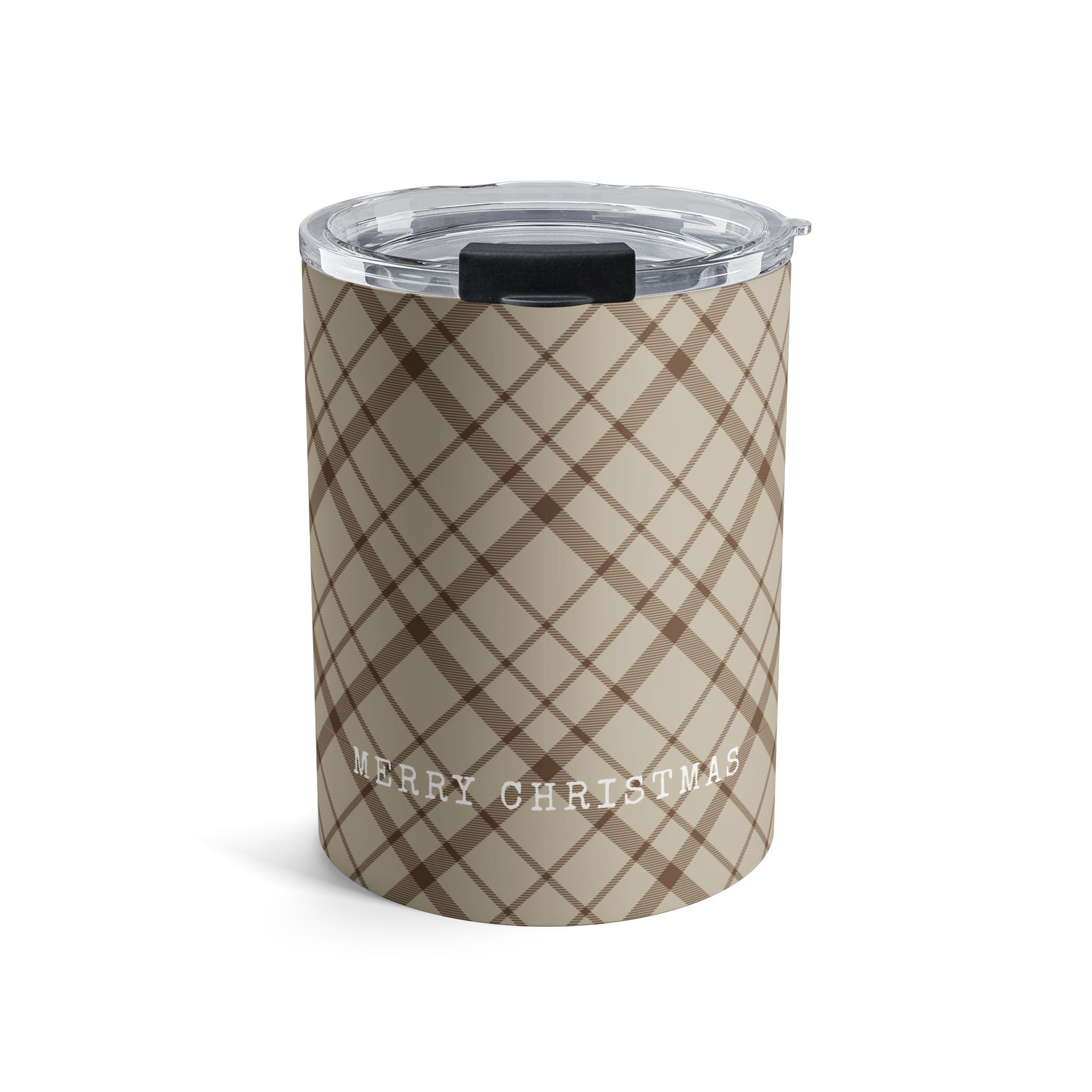 Plaid Merry Christmas Mini Tumbler