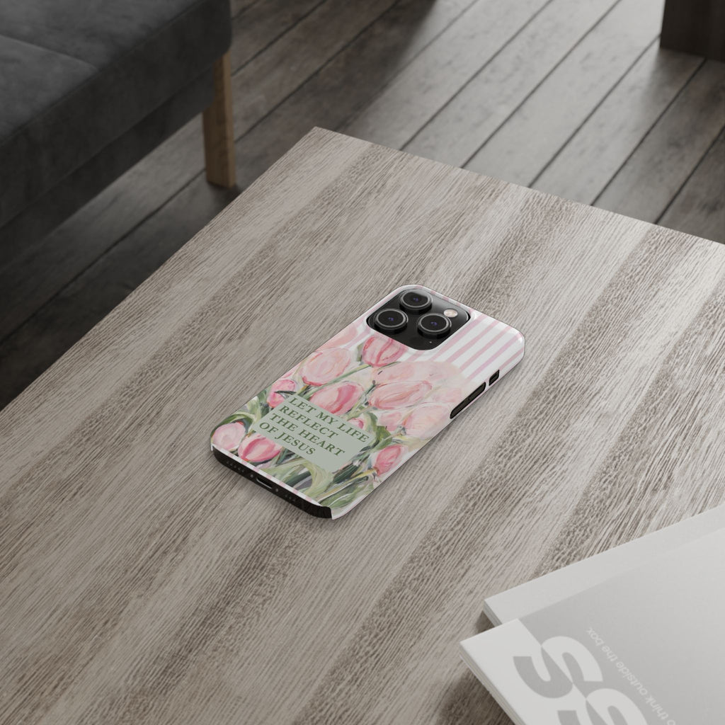 Let My Life Reflect The Heart Of Jesus iPhone Case