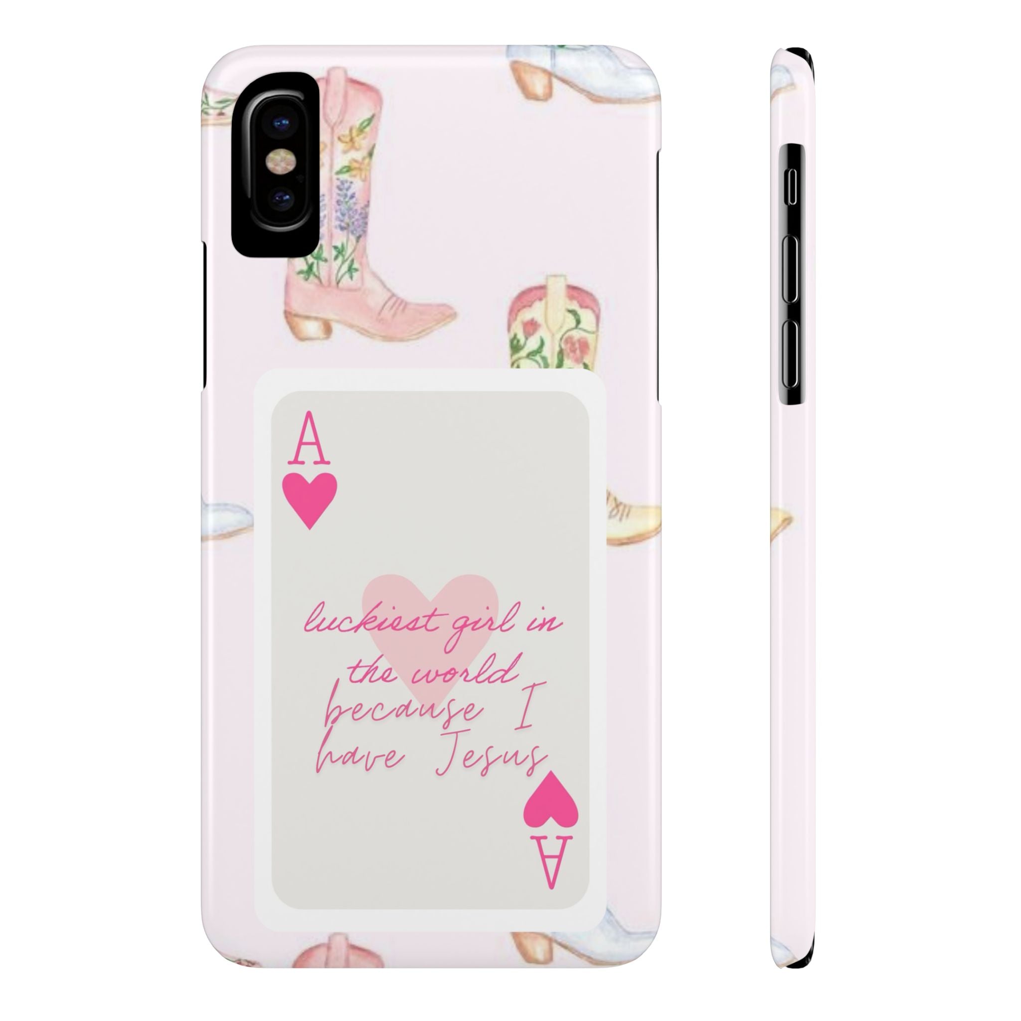 Luckiest Girl In The World iPhone Case