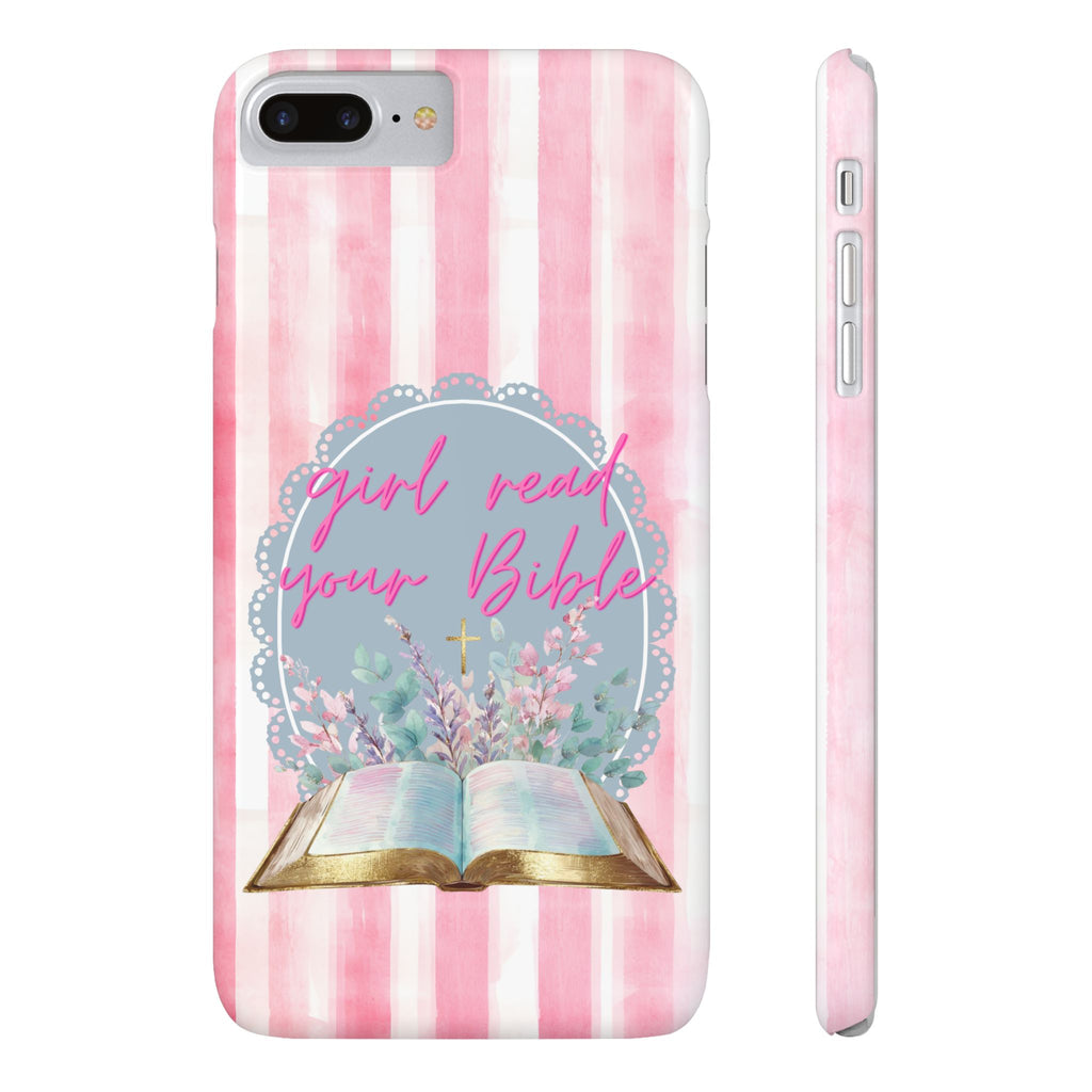 Girl Read Your Bible iPhone Case