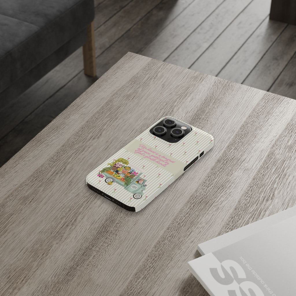 Her Heart Is A Bouquet Of Grace iPhone Case