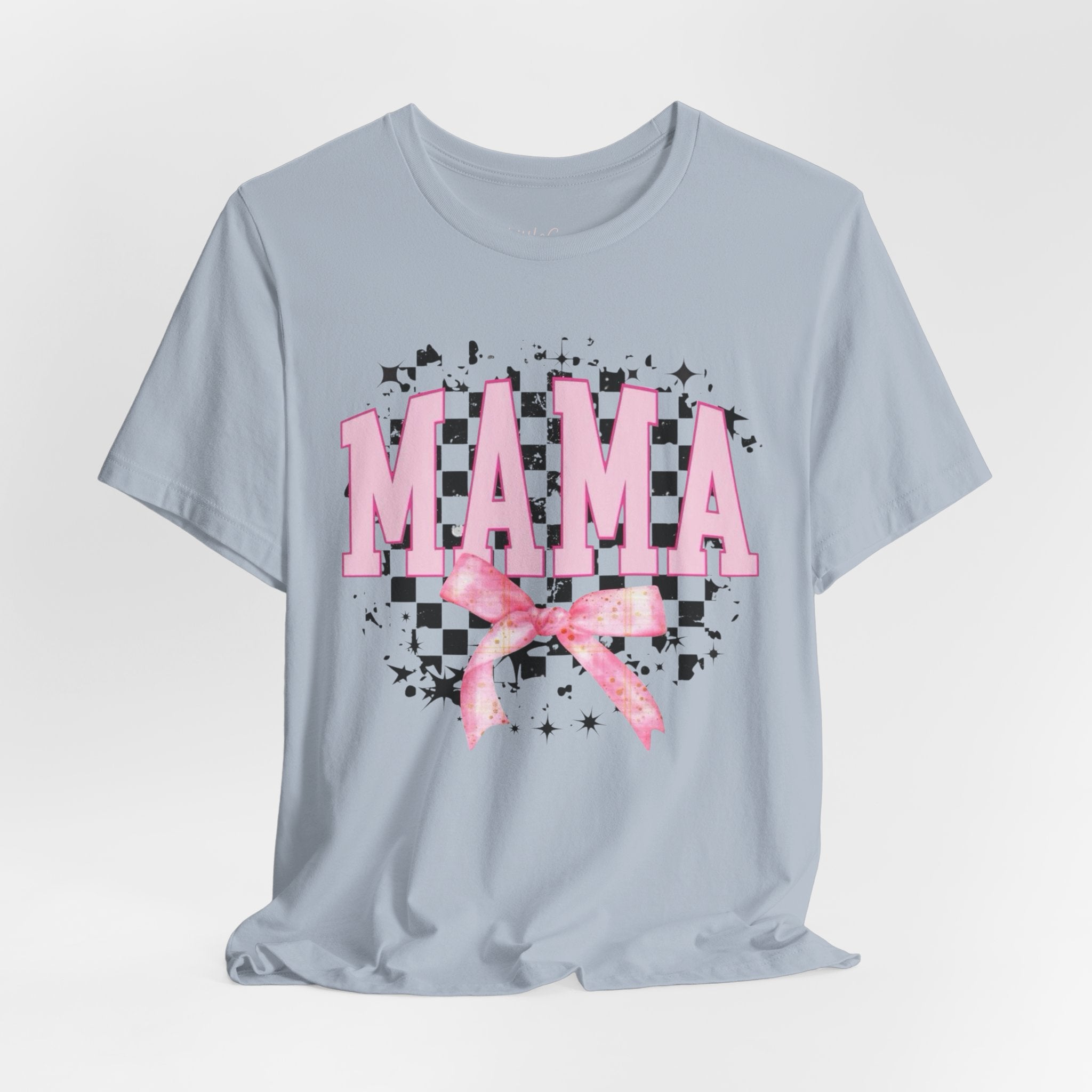 Checkered Bow Mama Tee