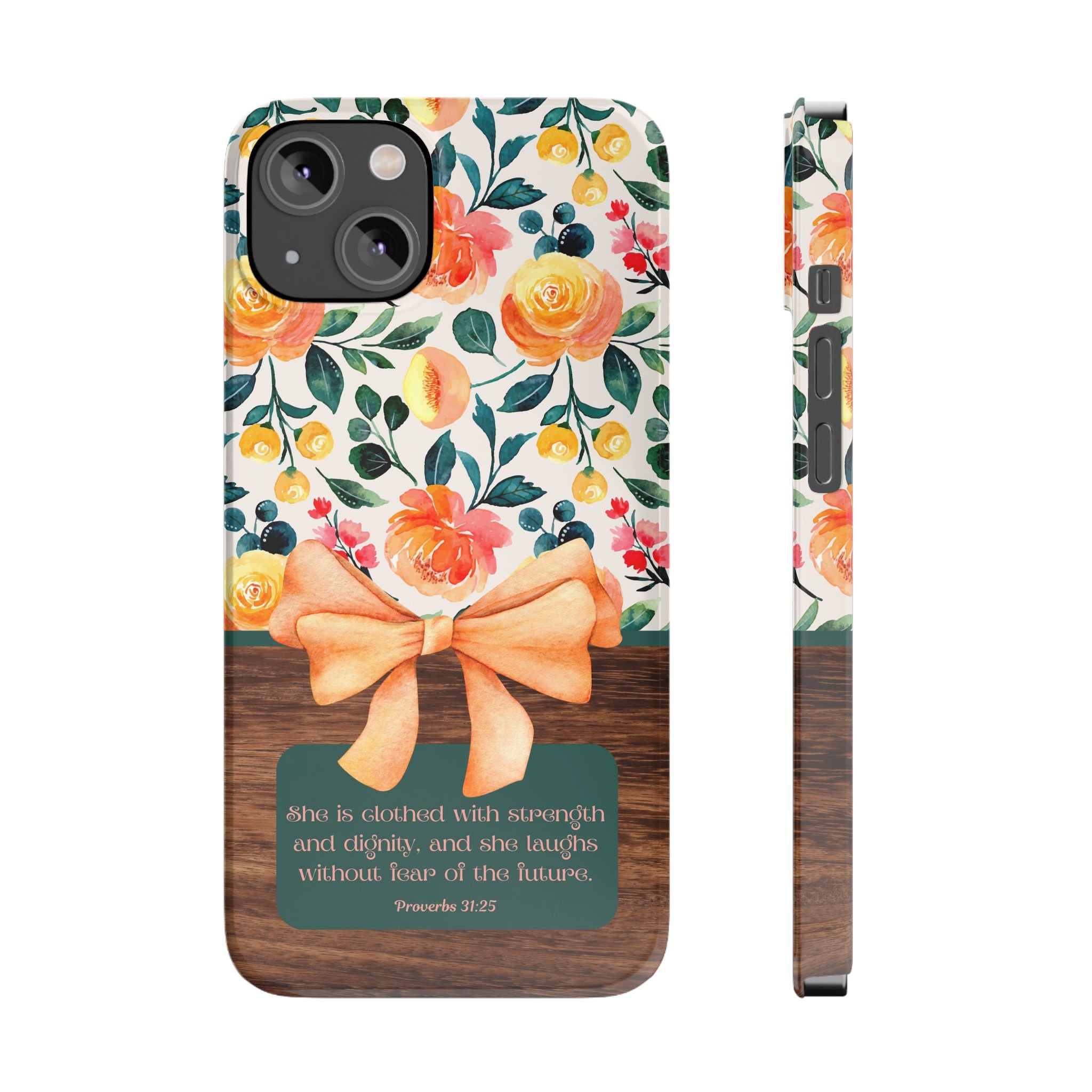 She Is Clothed With Strength & Dignity iPhone Case