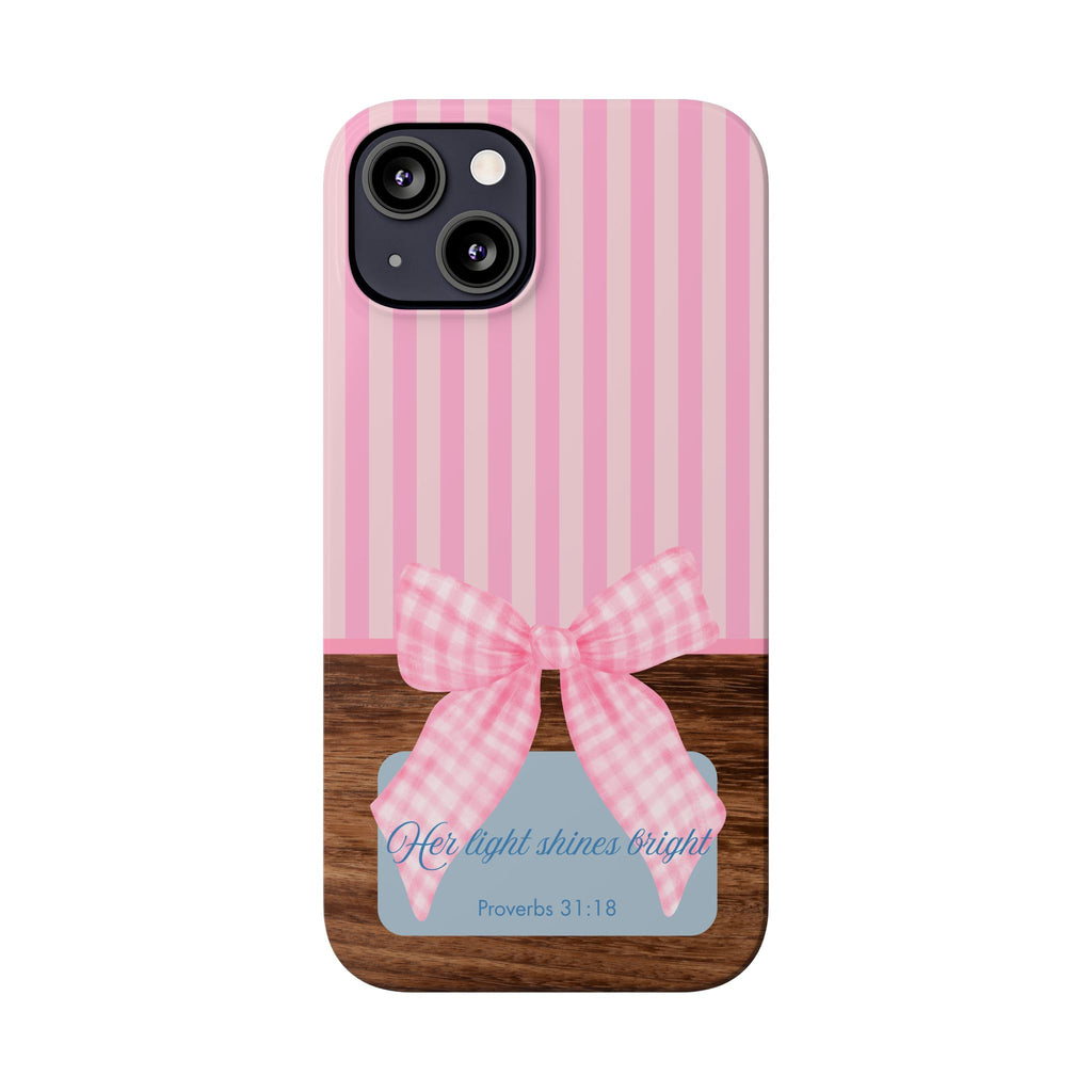 Her Light Shines Bright iPhone Case