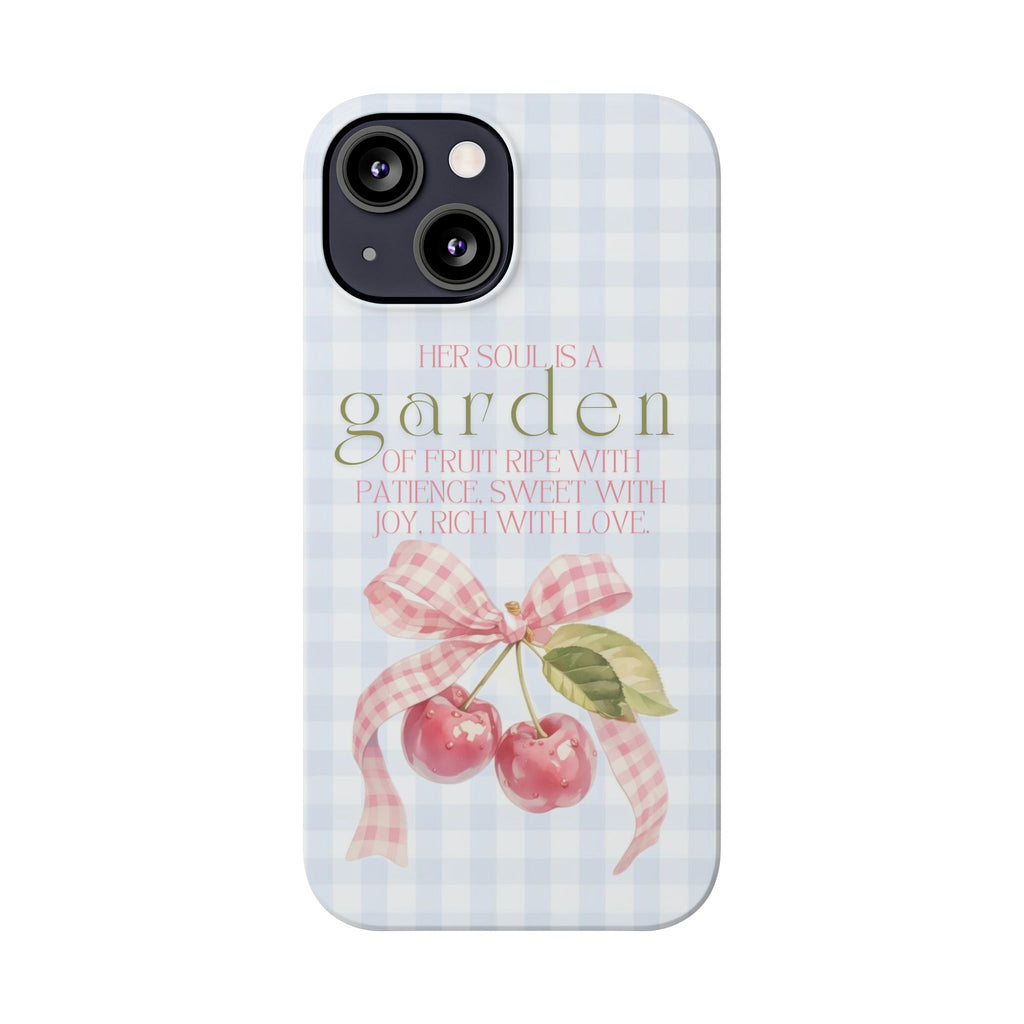 Her Soul Is A Garden iPhone Case