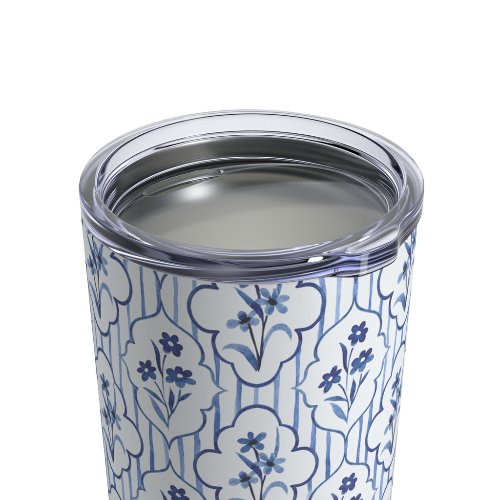 Navy Flower Mini Tumbler