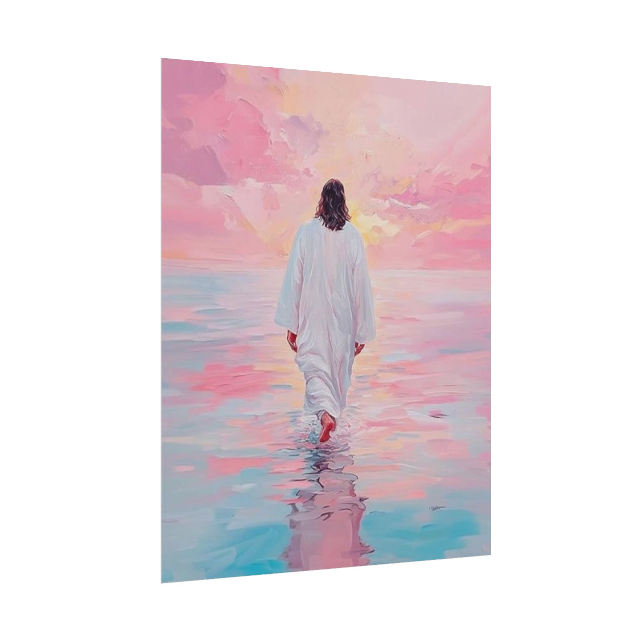 Jesus Walking On Water Unframed Poster