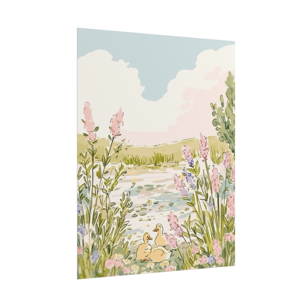 Drawn Springtime Unframed Poster