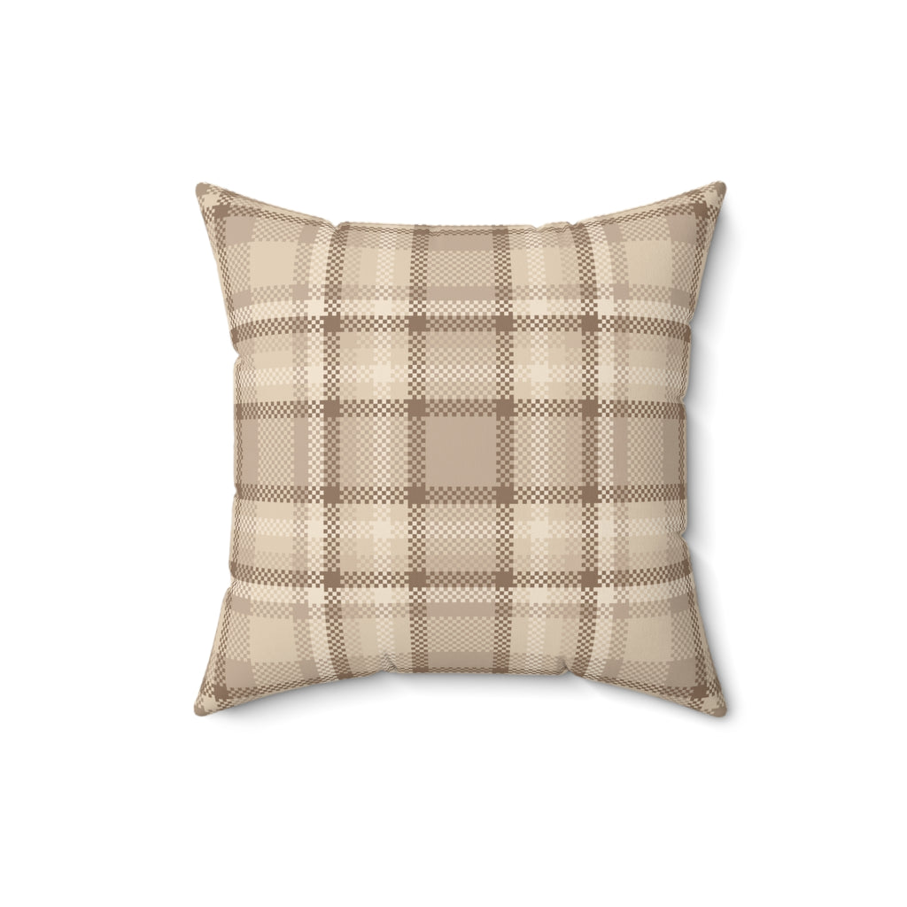 Neutral Plaid Pillow