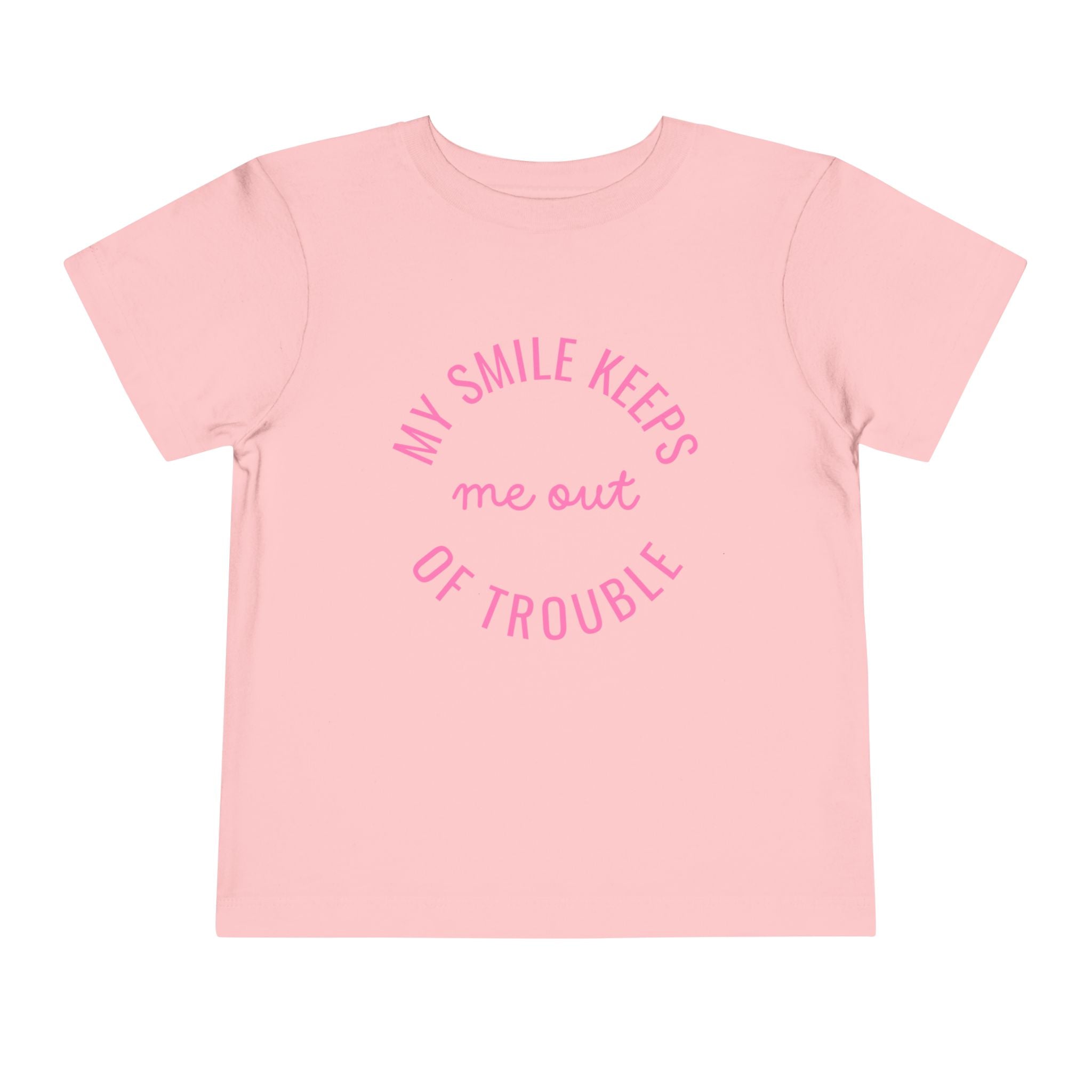 My Smile Keeps Me Out Of Trouble Toddler Tee