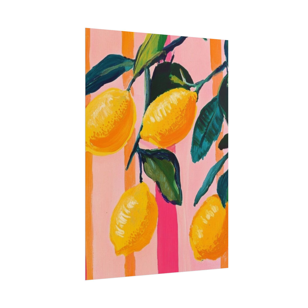 Watercolor Lemon Unframed Poster