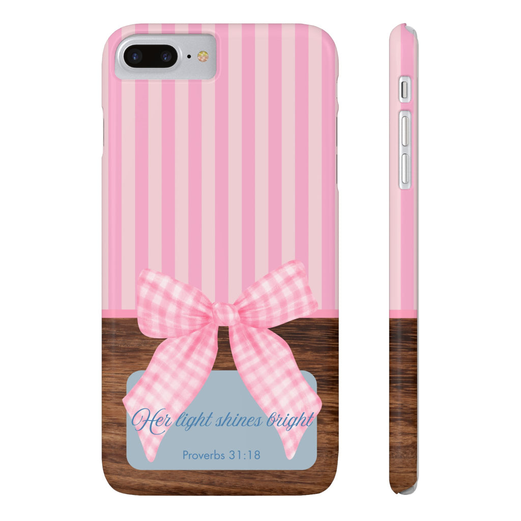 Her Light Shines Bright iPhone Case