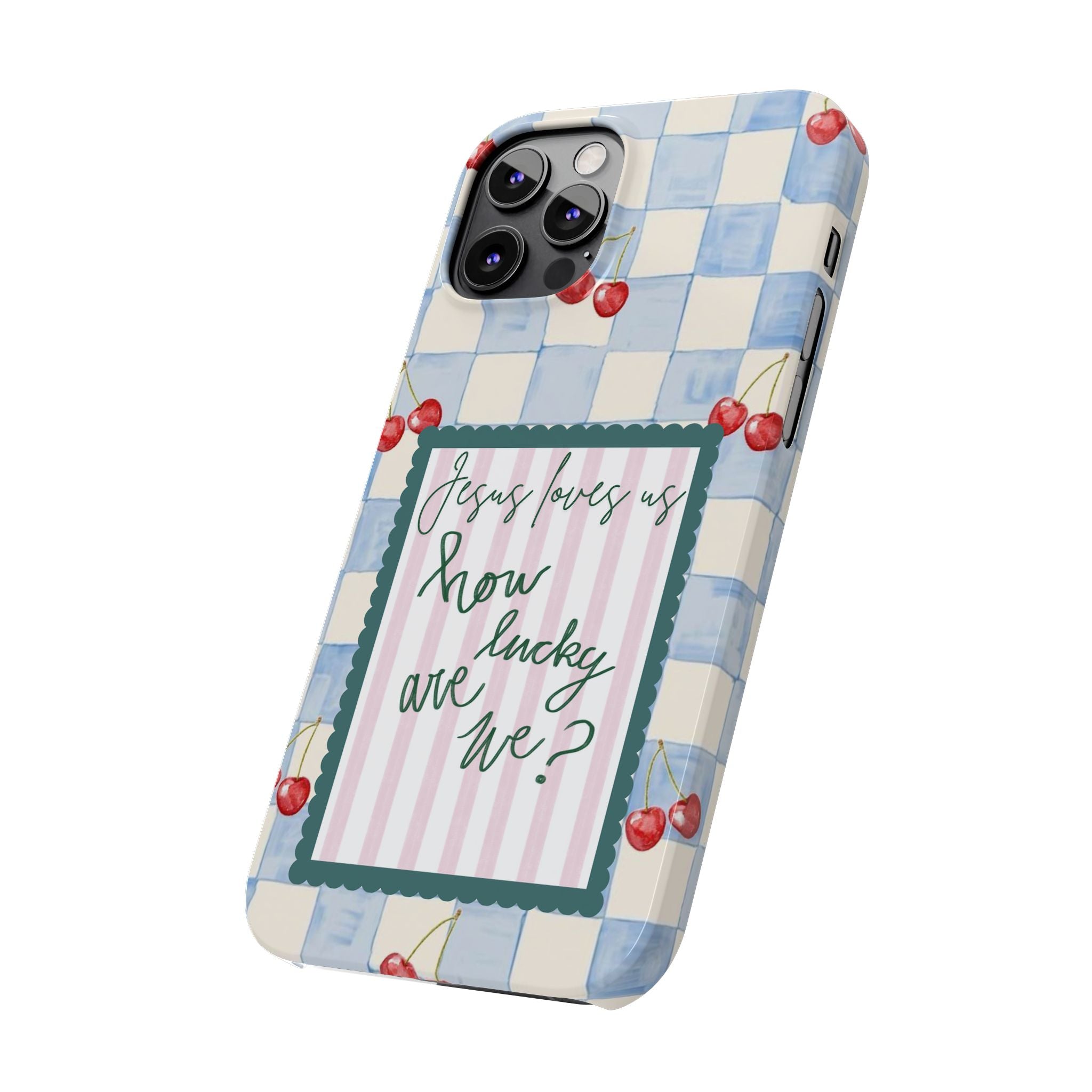 Jesus Loves Us iPhone Case