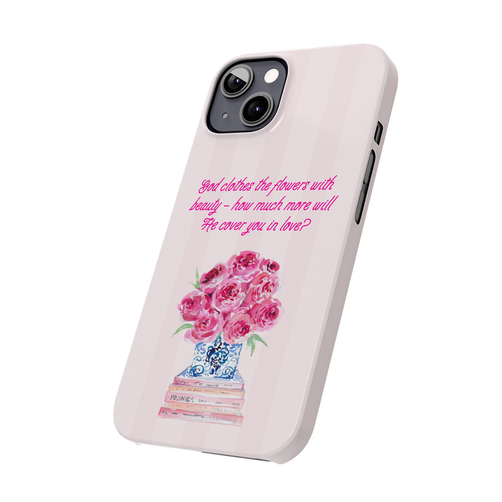 God Clothes The Flowers In Beauty Calling iPhone Case