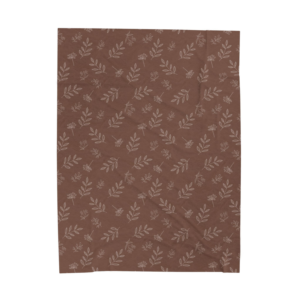 Rust & Leaf Oversized Throw Blanket By Little Grace co.
