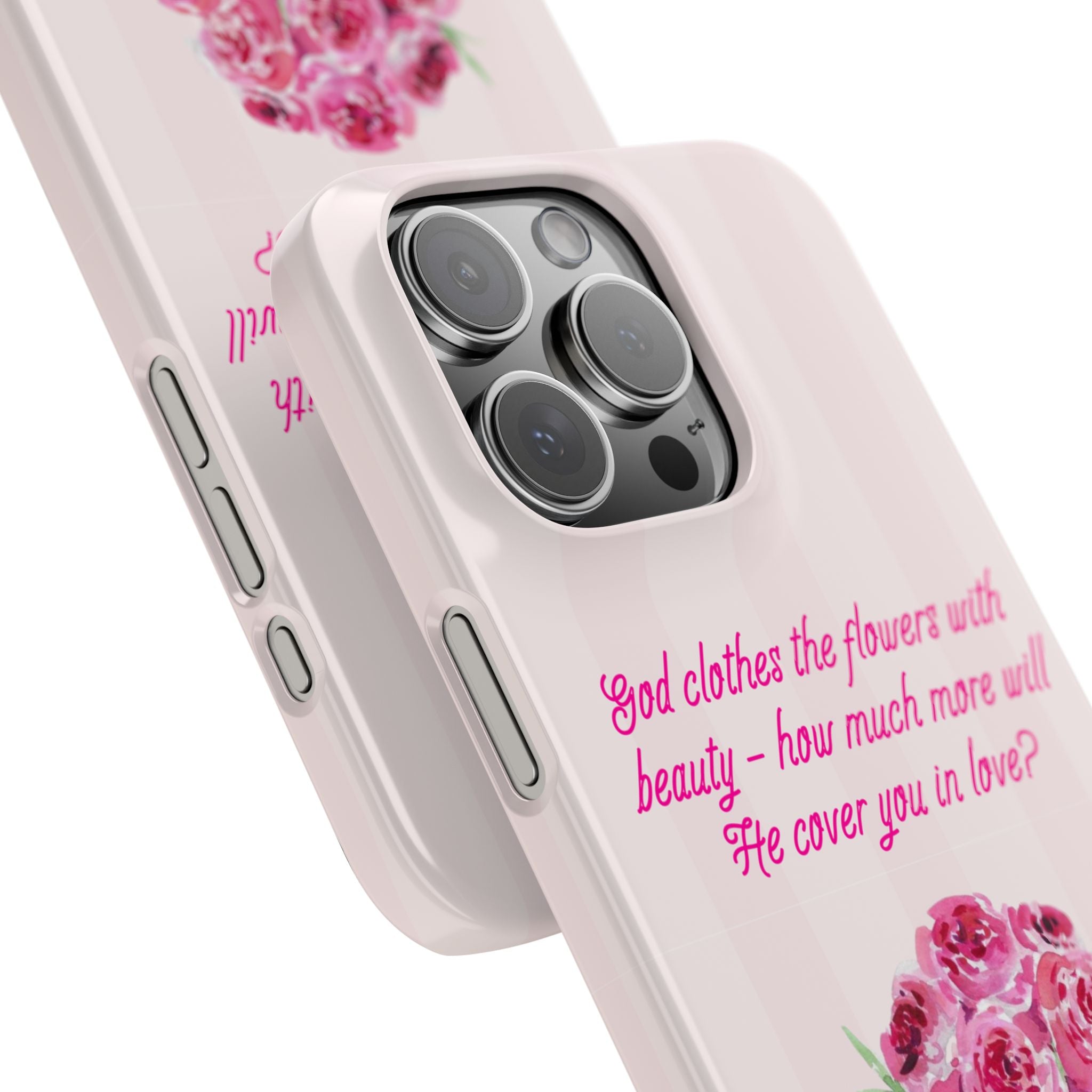 God Clothes The Flowers In Beauty Calling iPhone Case