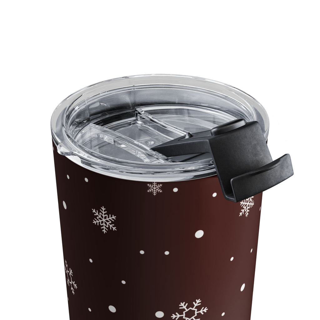 Maroon Snowflake Mini Tumbler