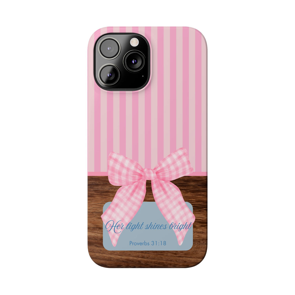 Her Light Shines Bright iPhone Case