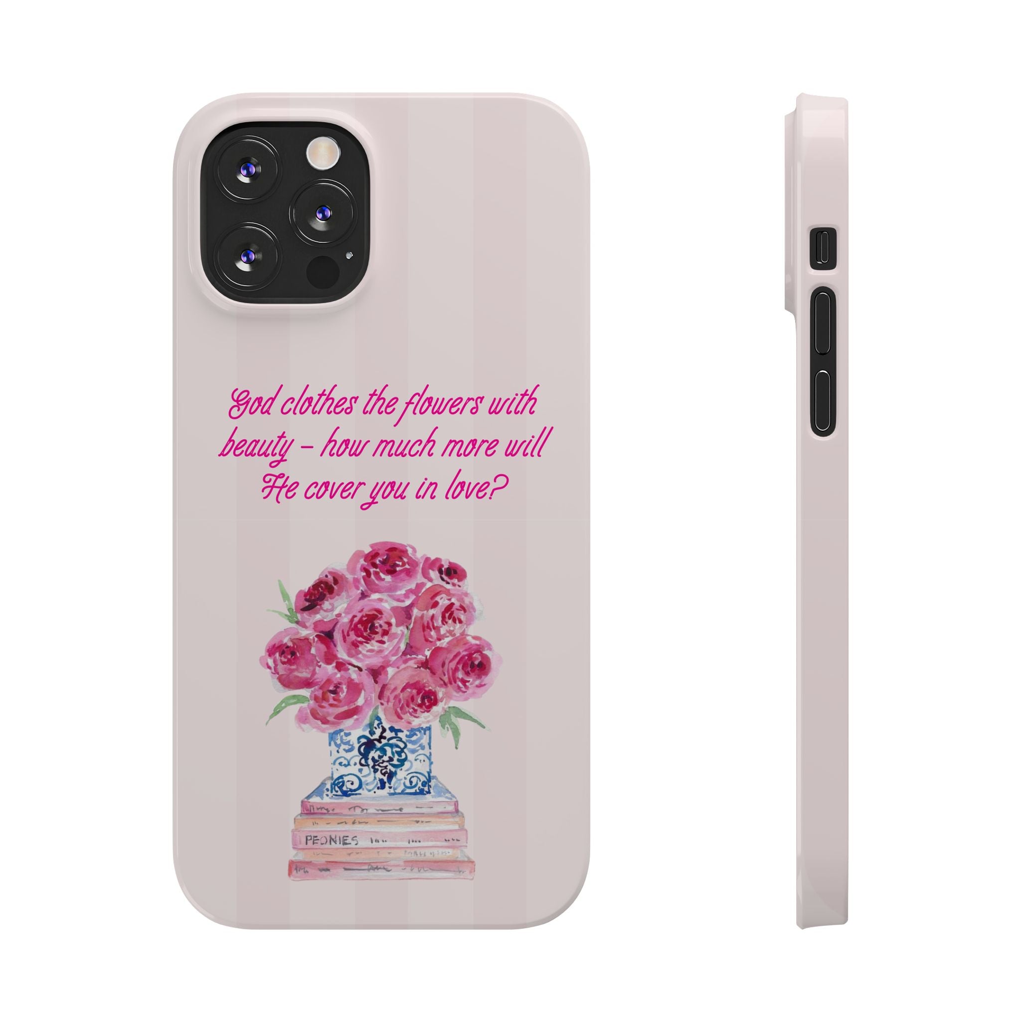 God Clothes The Flowers In Beauty Calling iPhone Case