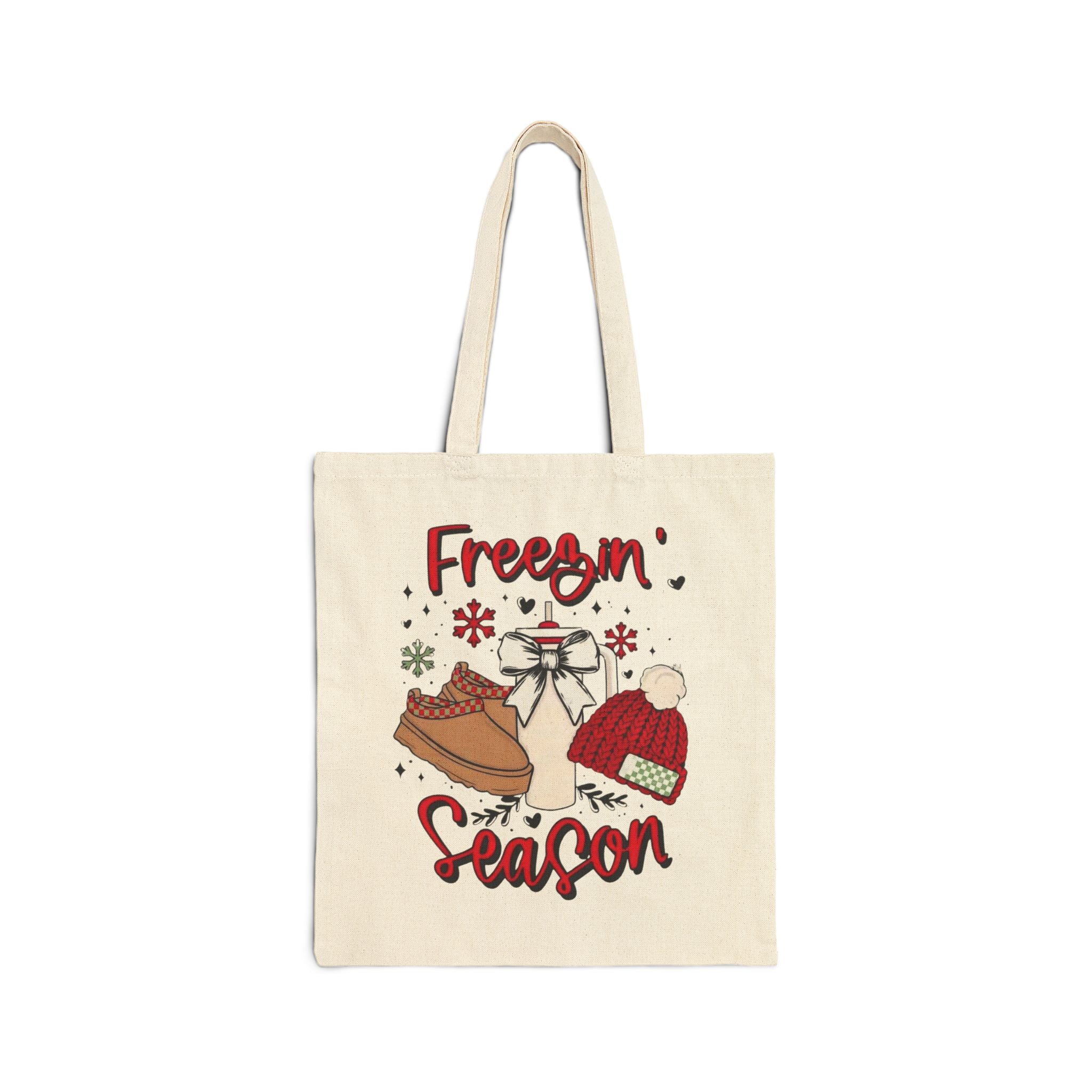 Freezin Season Canvas Tote