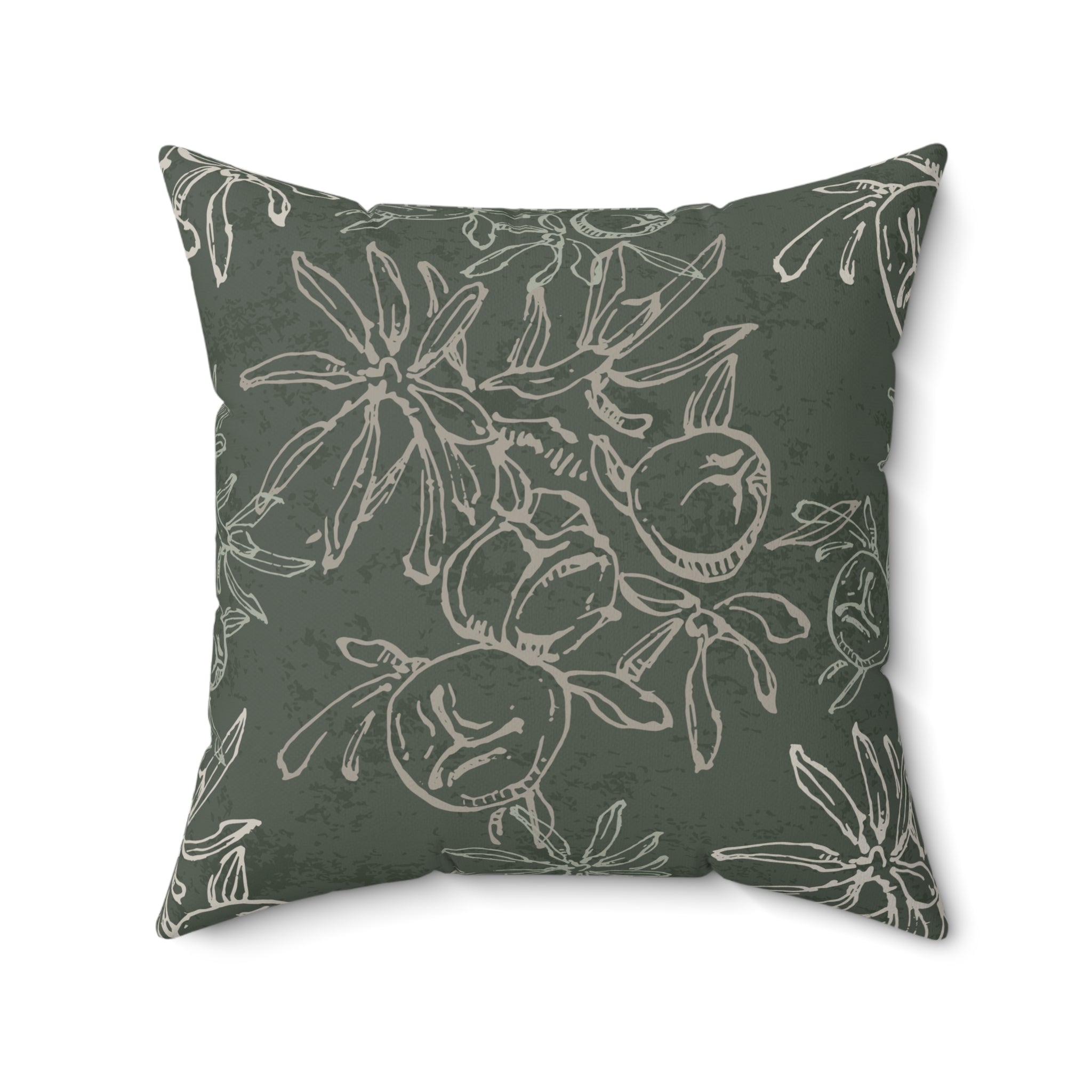 Peachy Green Pillow