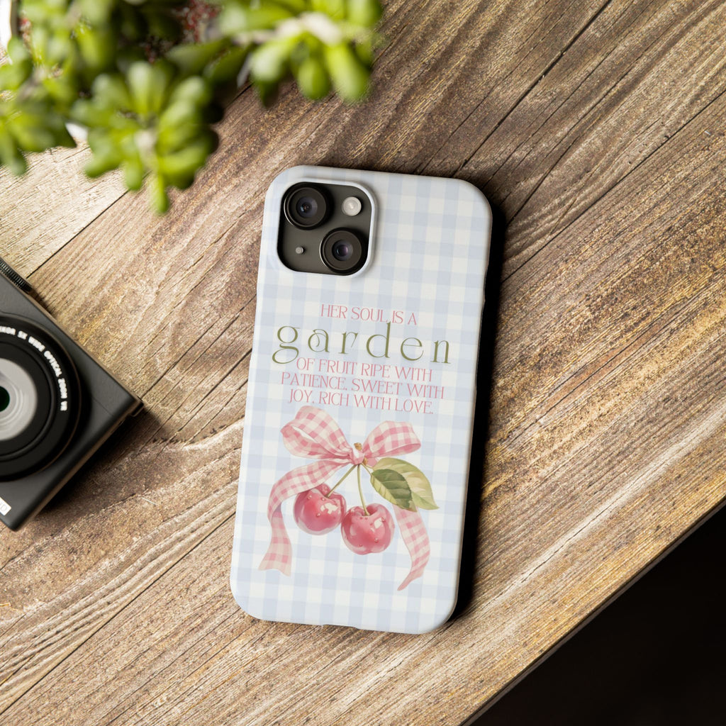 Her Soul Is A Garden iPhone Case