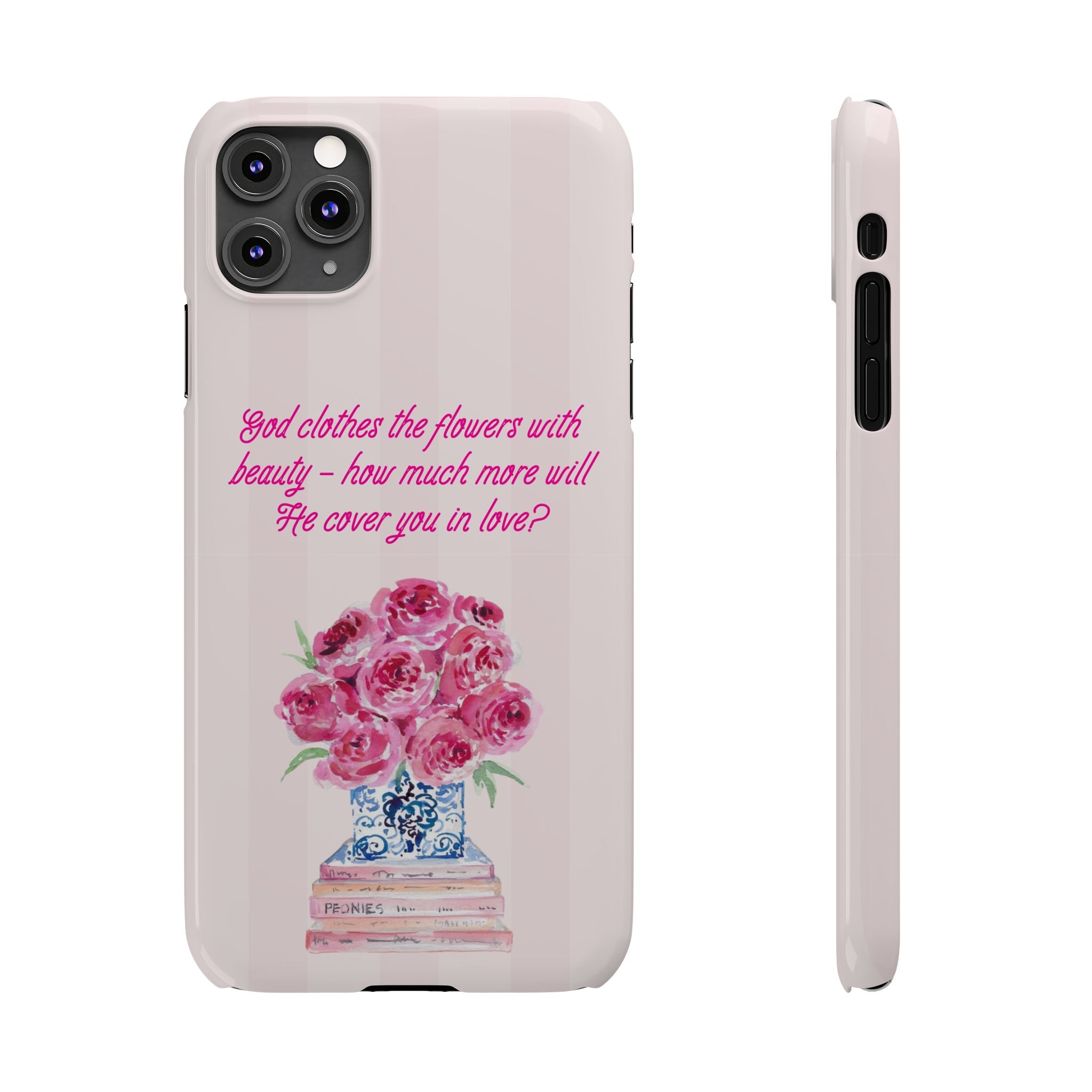 God Clothes The Flowers In Beauty Calling iPhone Case