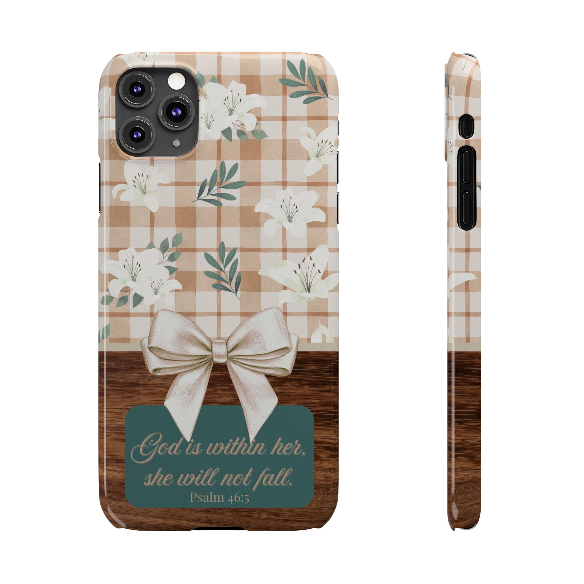 God Is Within Her She Will Not Fall iPhone Case